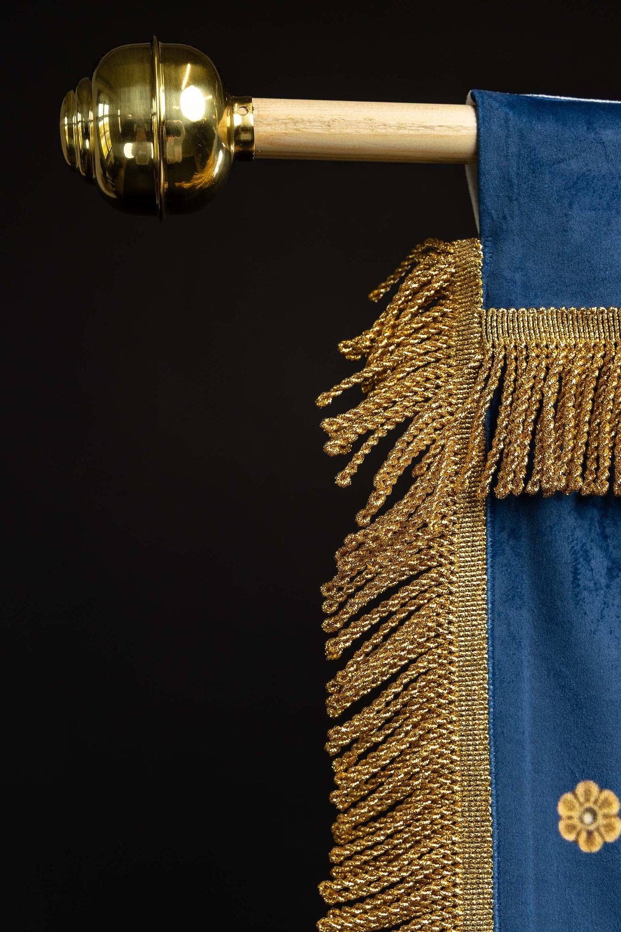 Double-Sided Printed Liturgical Banner with Our Lady of the Assumption and Marian Monogram