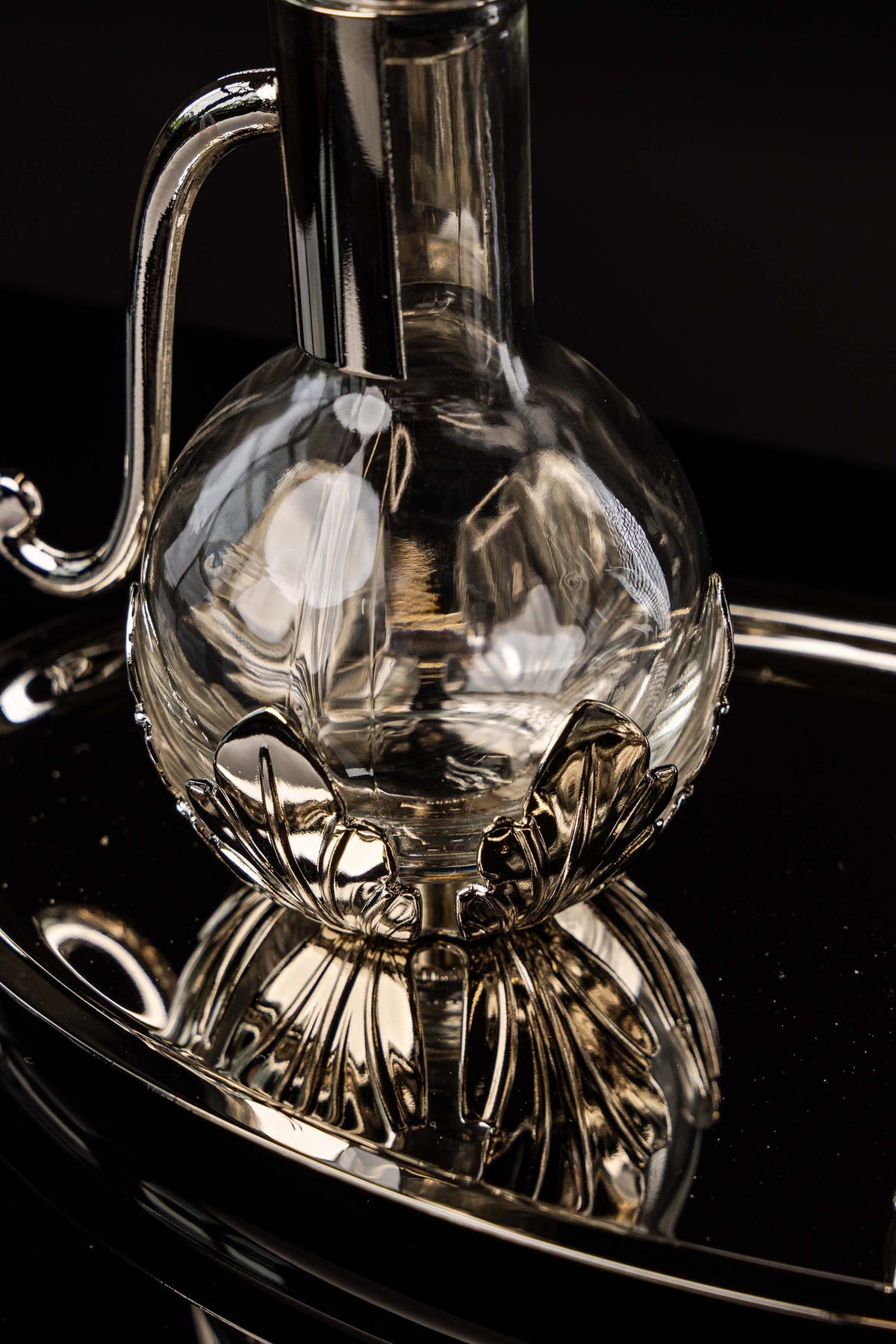 Liturgical Cruets with Silver-Plated Metal Tray, 100 ml