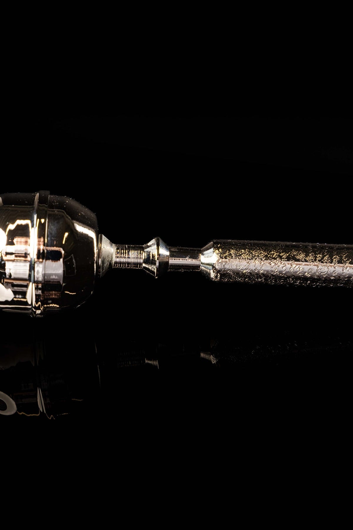 Metal Aspergillum with Head and Handle, 6.75 in (17 cm)