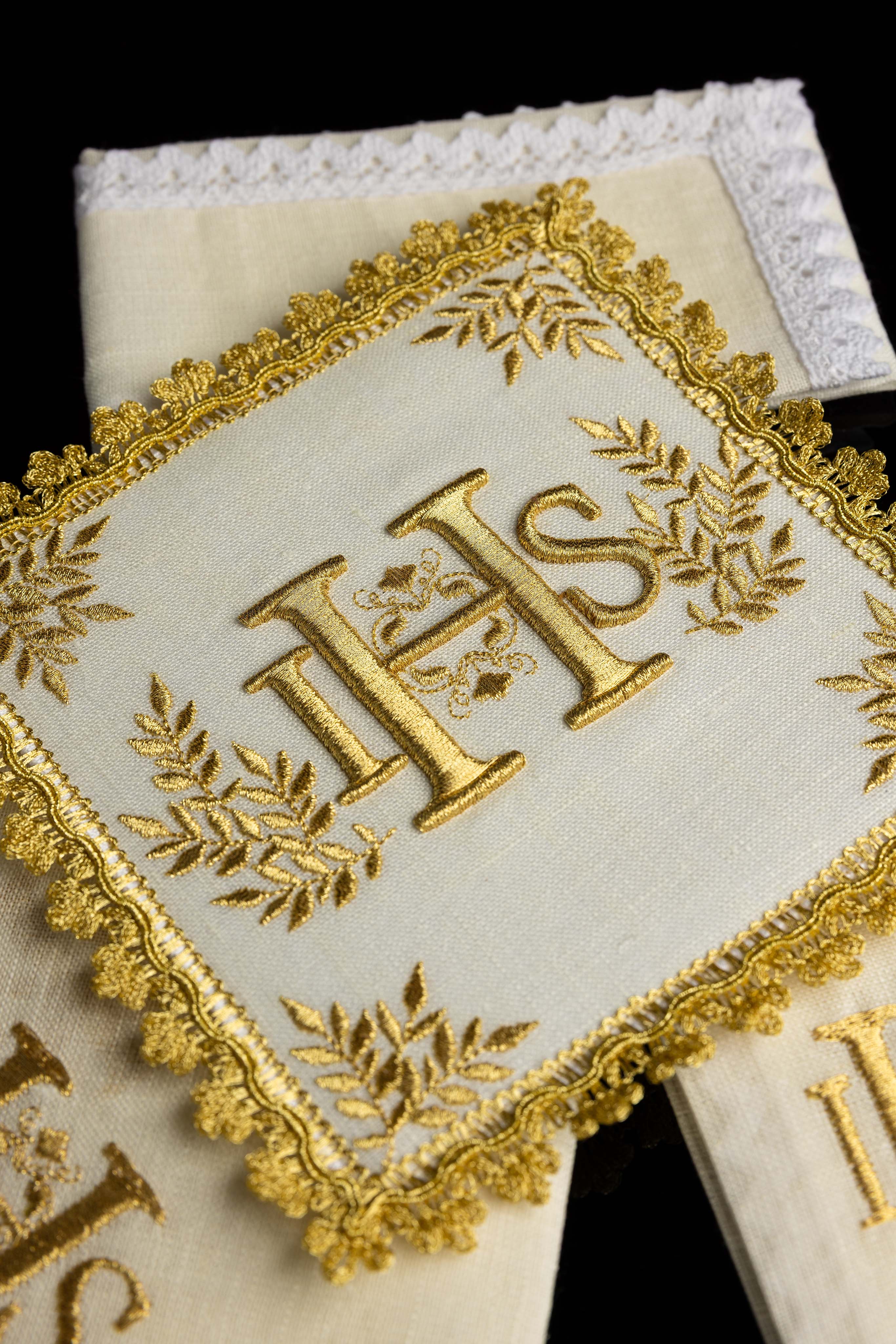 Elaborately Decorated Chalice Set with IHS Motif