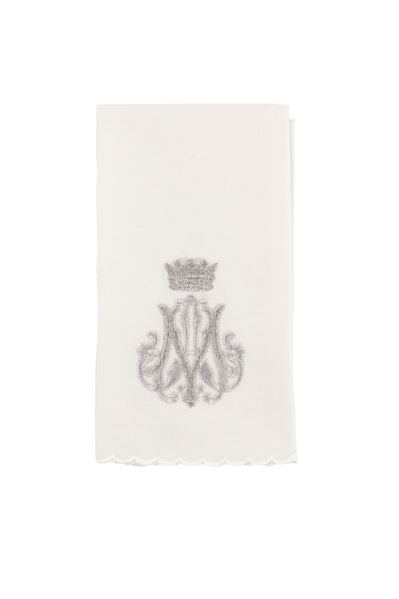Liturgical chalice linens set with embroidered Marian motif