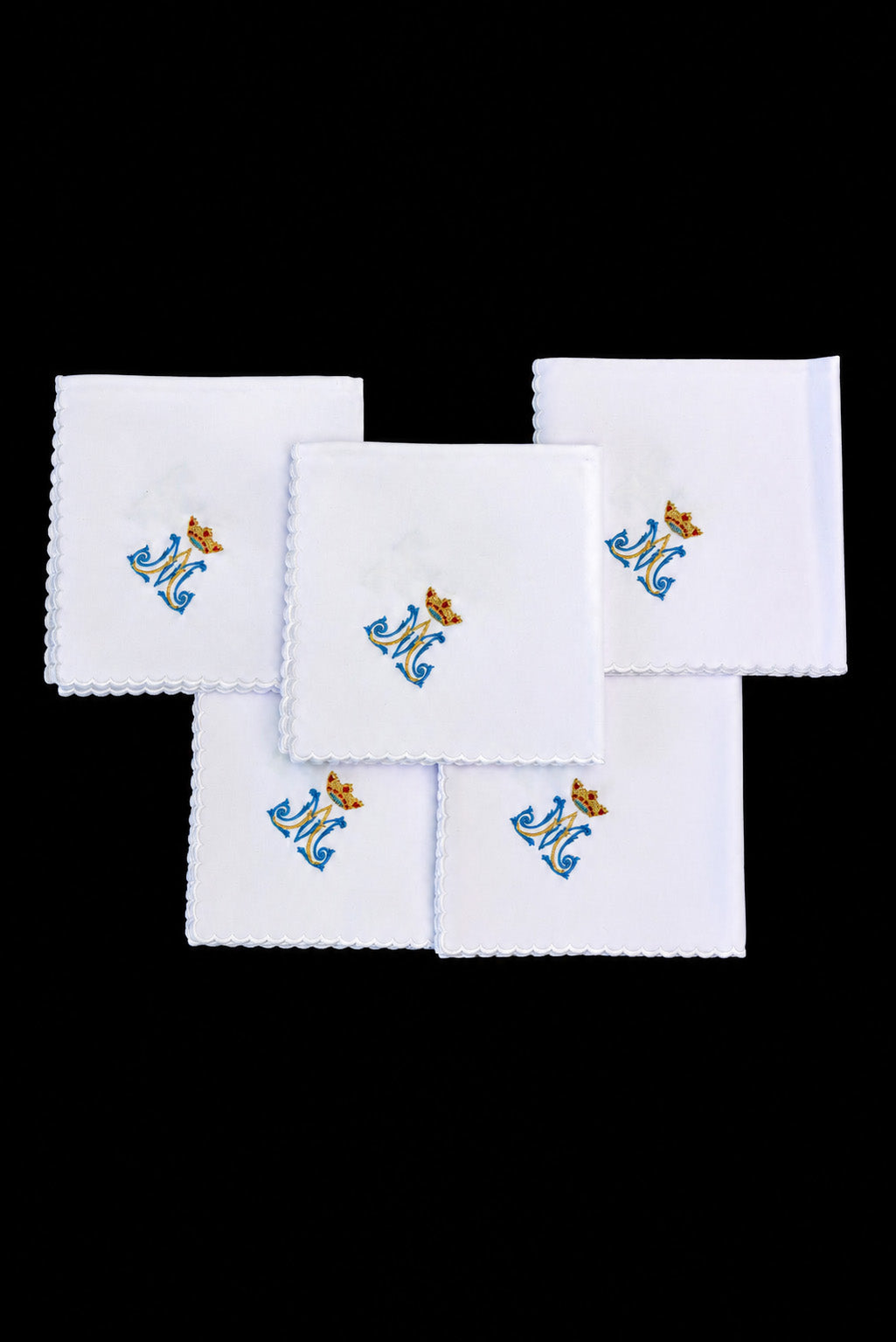 Set of 5 Corporals with Marian Embroidery