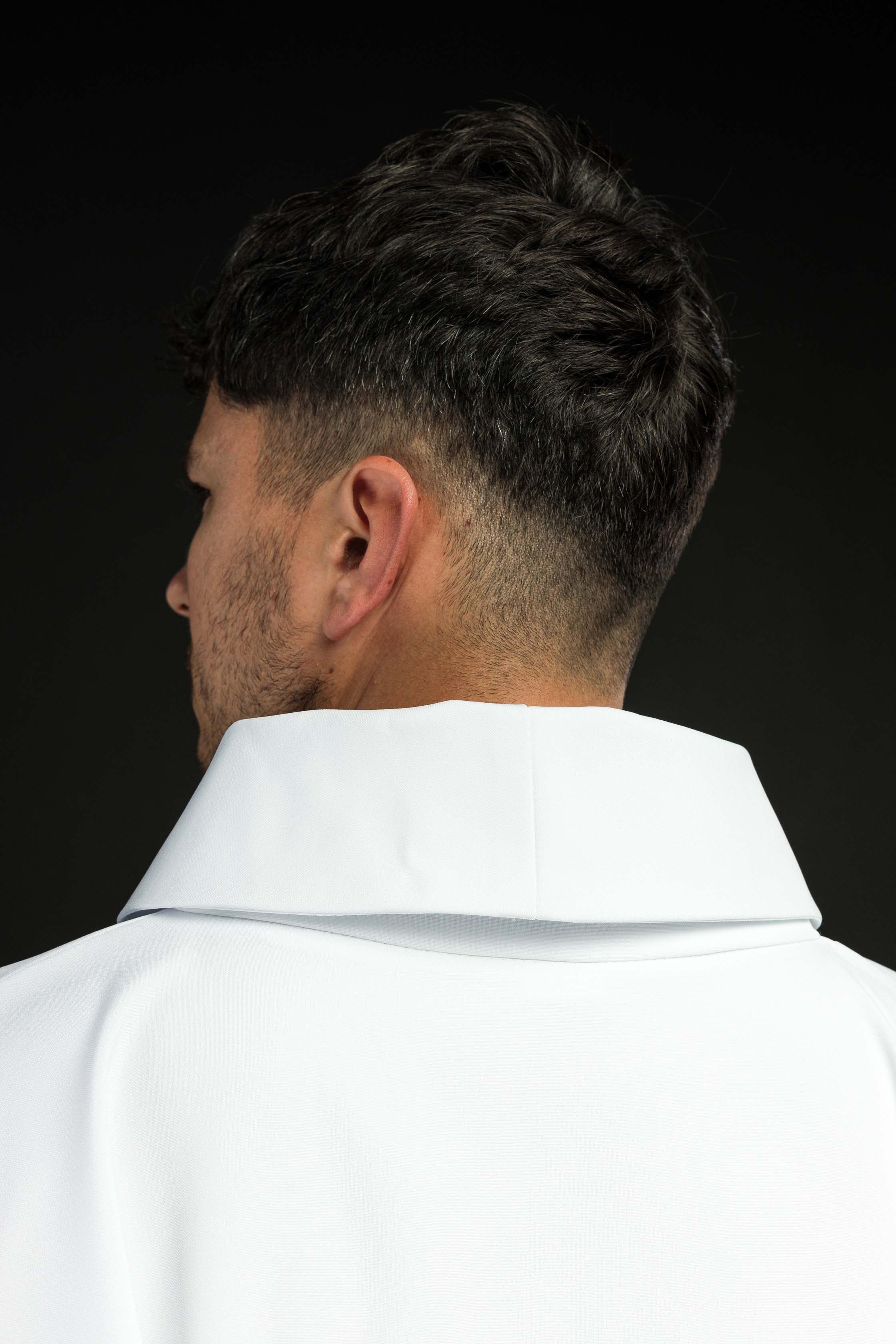 White liturgical Marian chasuble