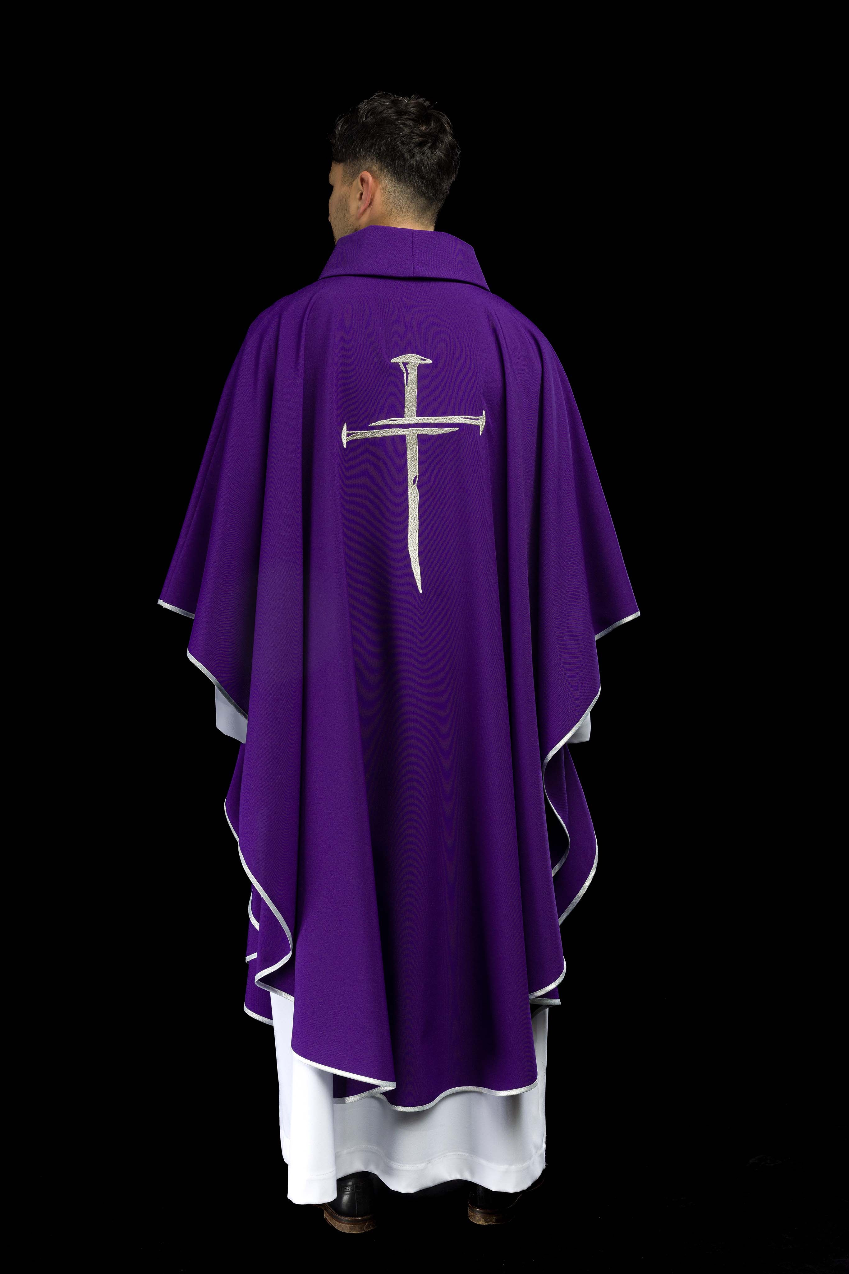 Purple Chasuble with a Cross