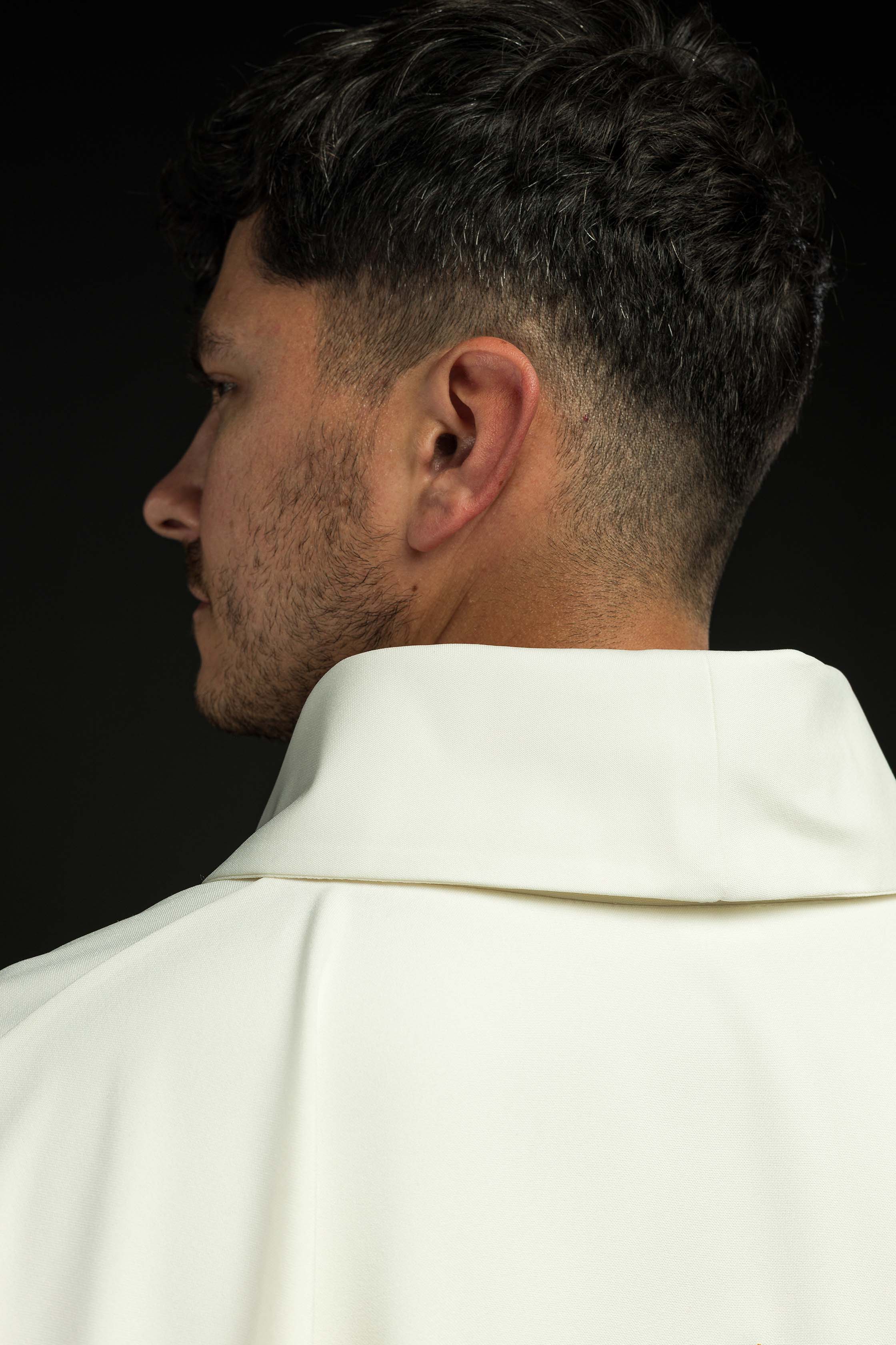 Chasuble with Marian motif framed by gold embroidery - CHASUBLES.COM