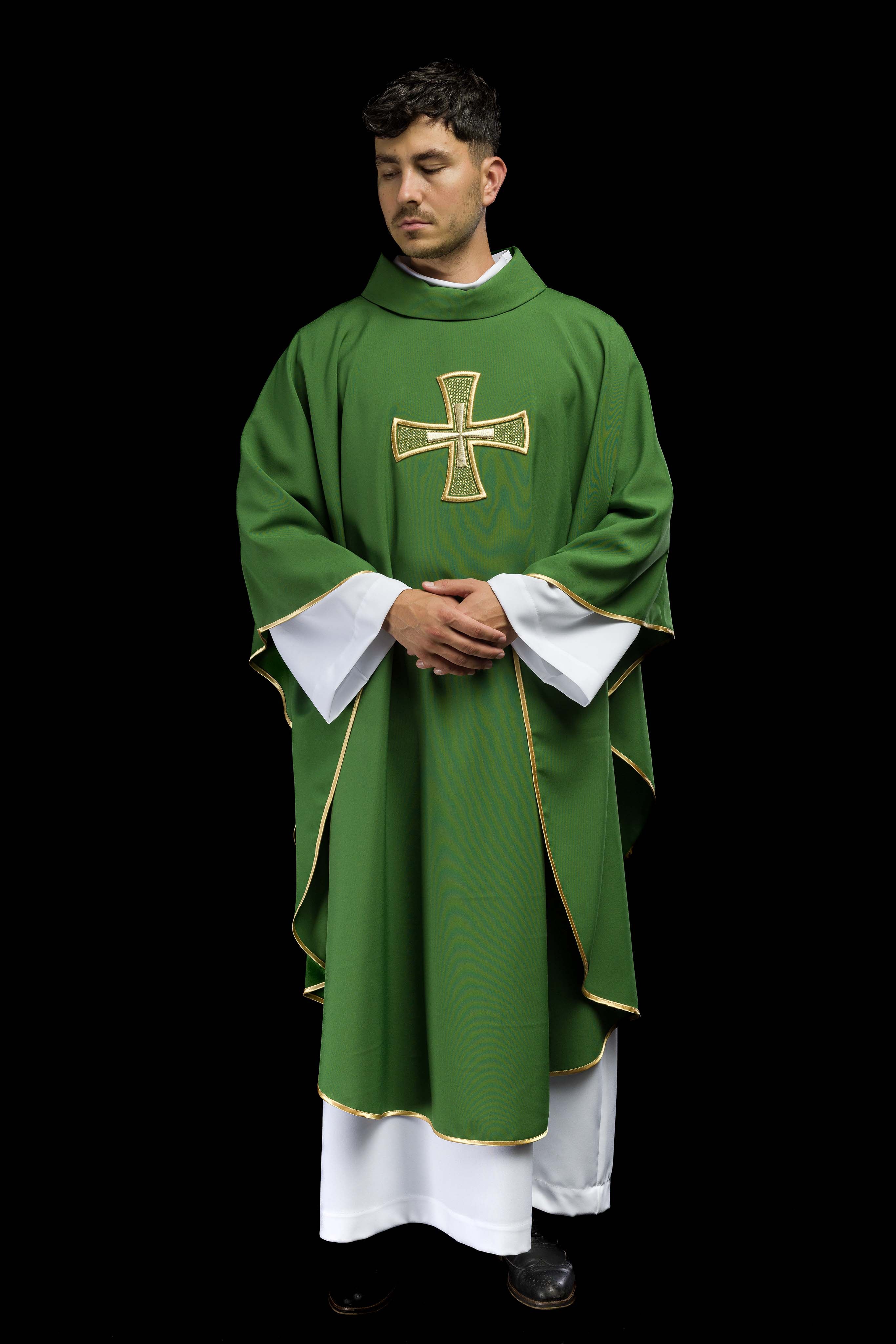 Chasuble embroidered with Green Cross