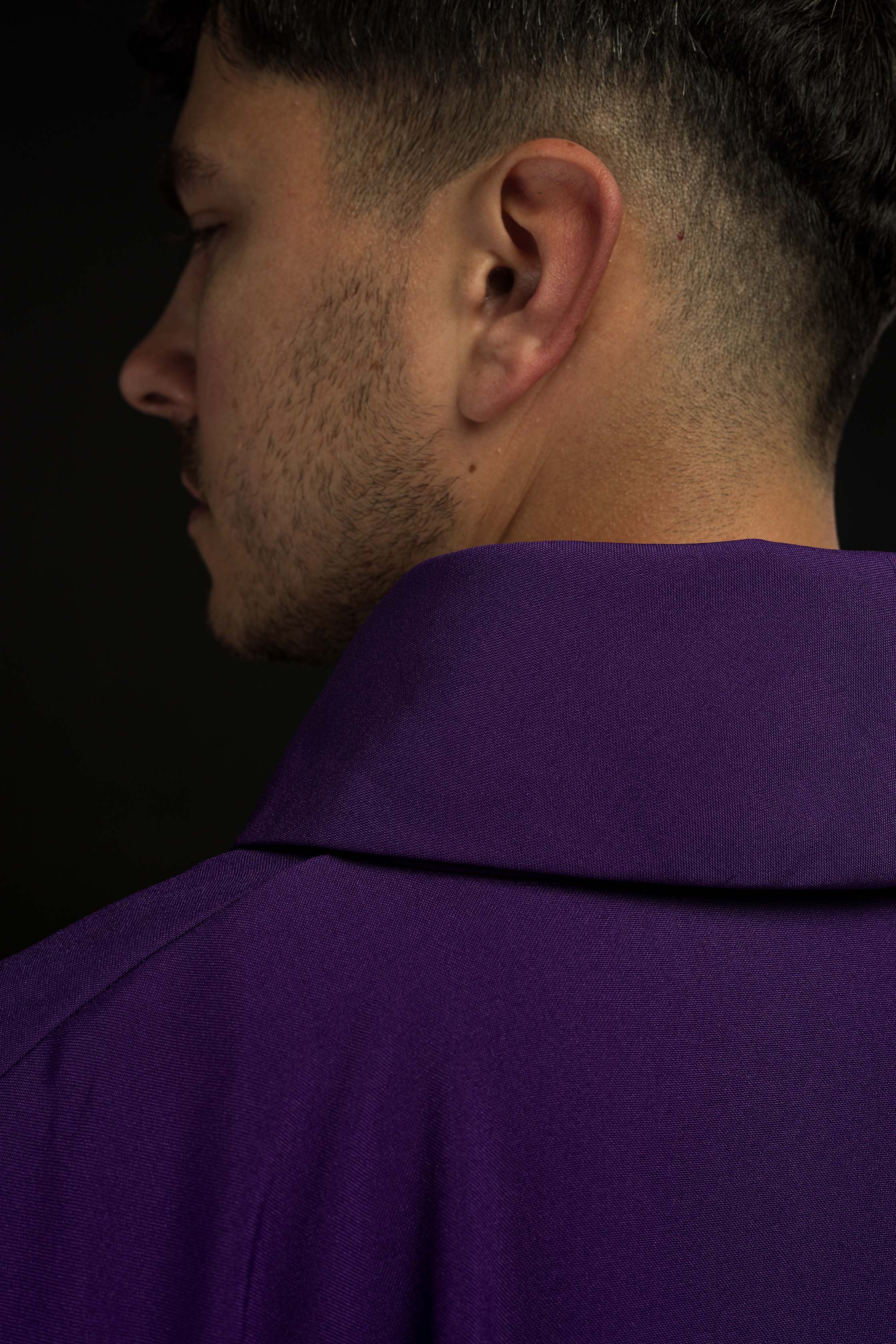 Chasuble embroidered with Purple Cross - CHASUBLES.COM
