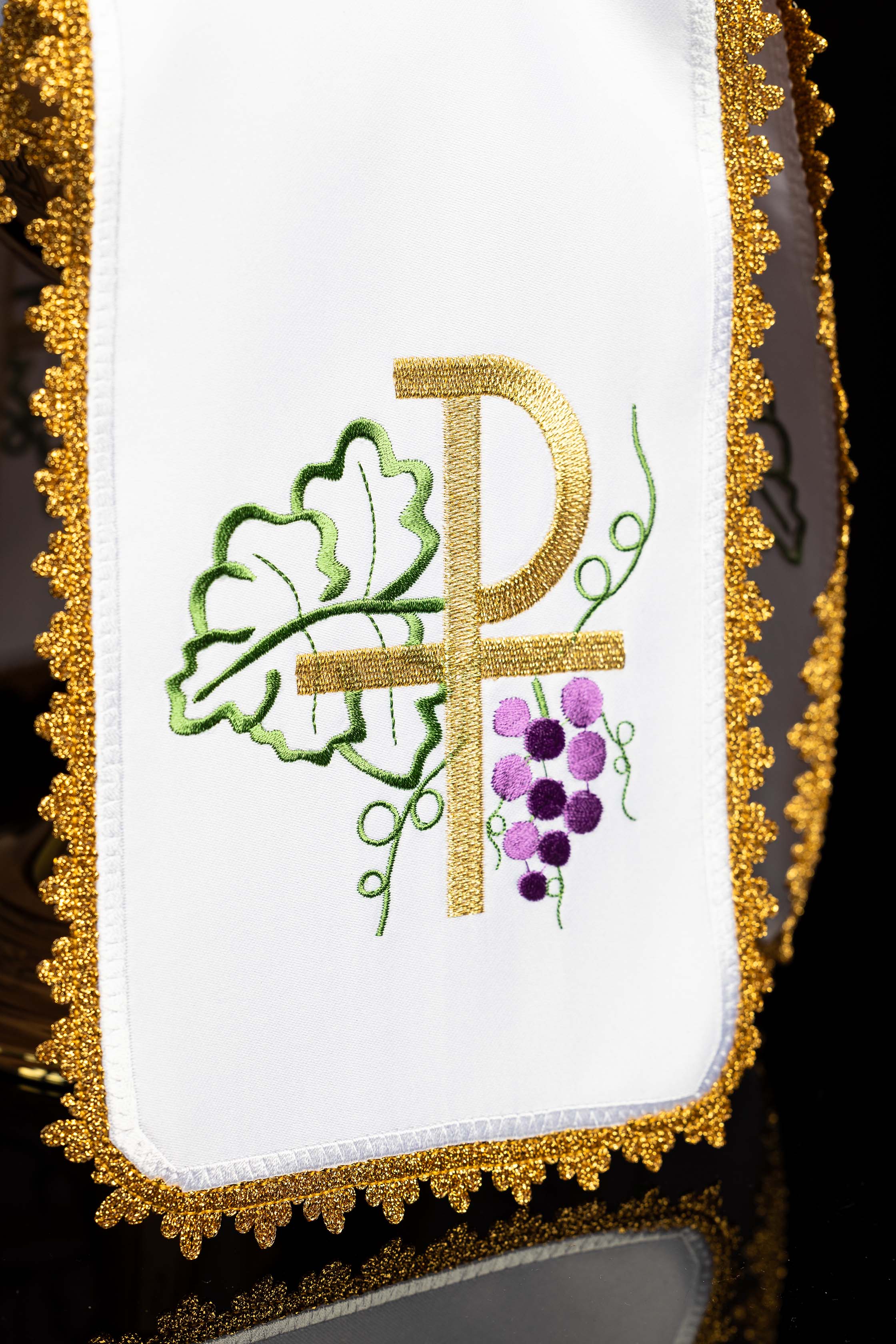 Ciborium Veil with Embroidered PAX Motif