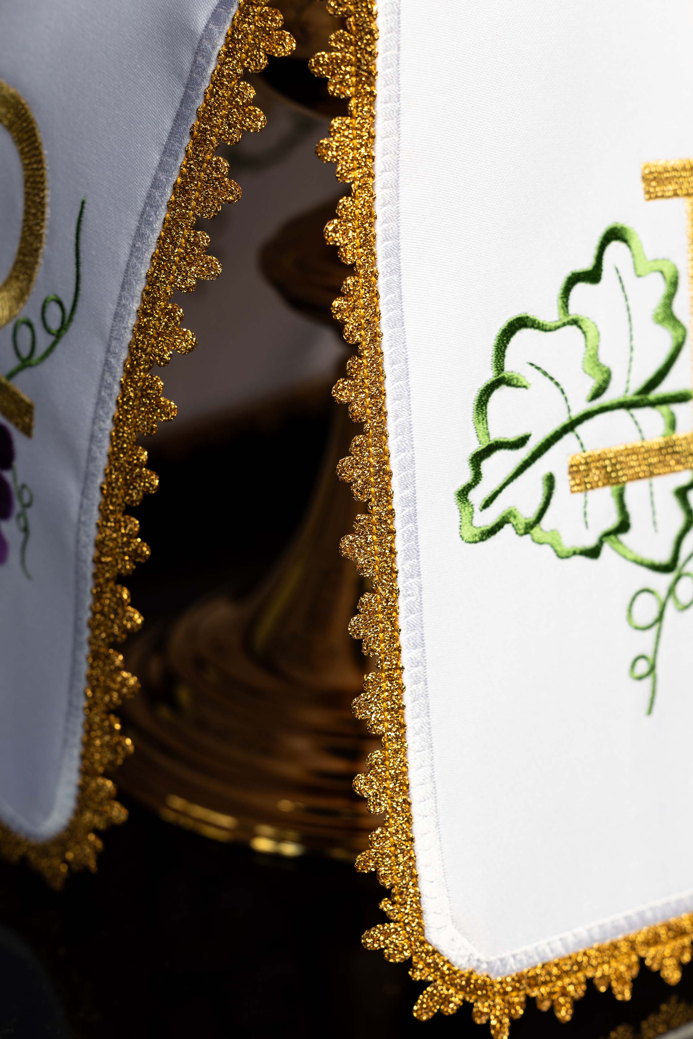 Ciborium Veil with Embroidered PAX Motif