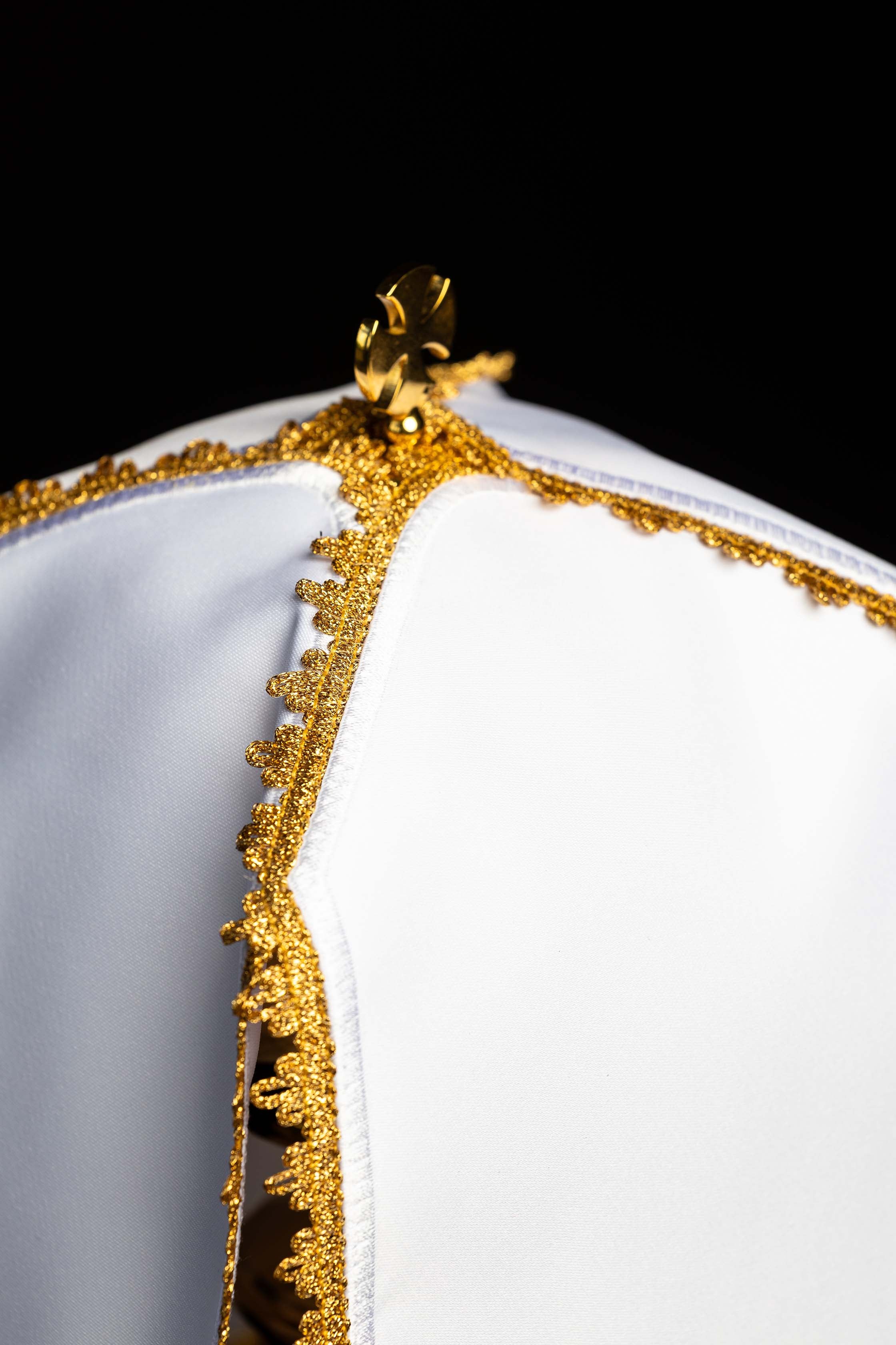 Ciborium Veil with Gold Embroidered IHS Motif