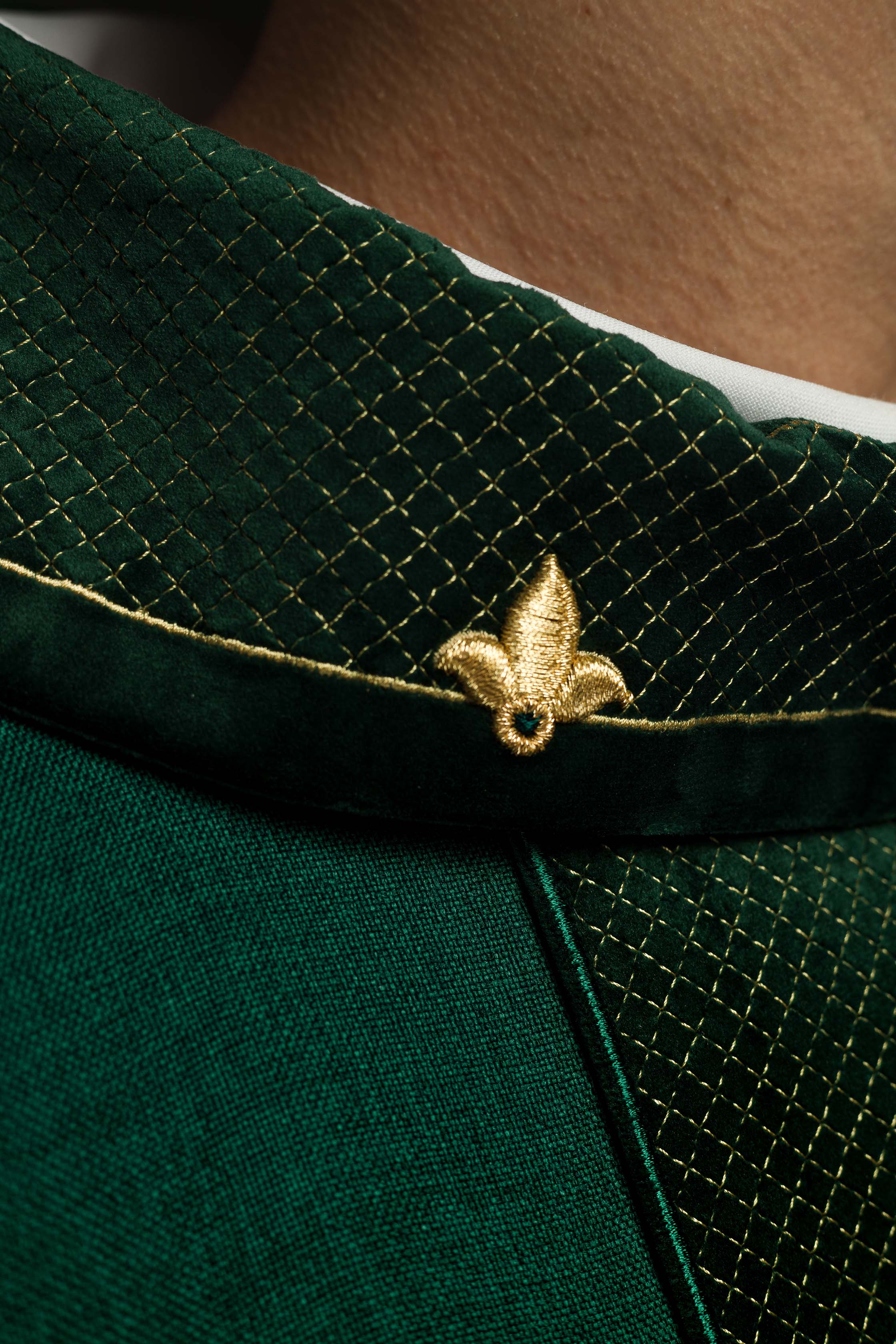 Chasuble embroidered with Green Cross - CHASUBLES.COM