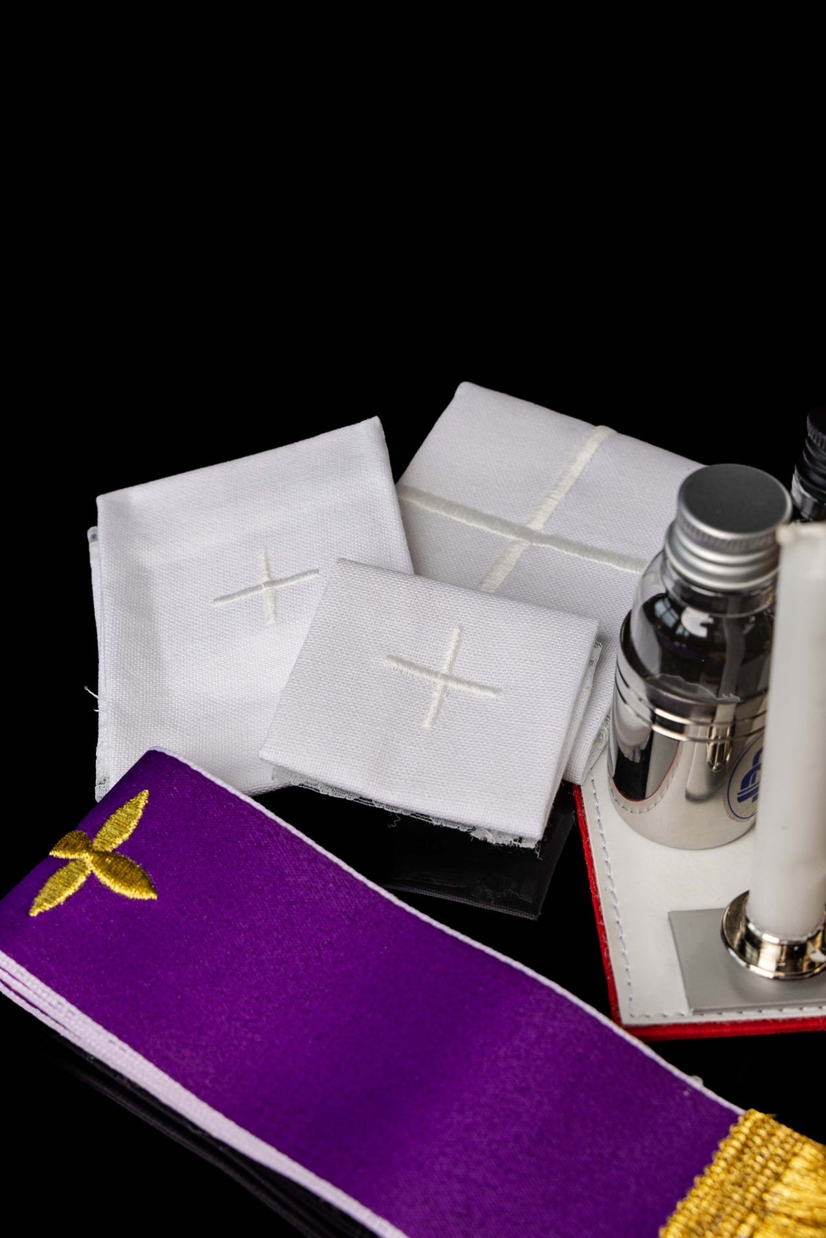 Mission Suitcase with Liturgical Equipment and Long Shoulder Strap