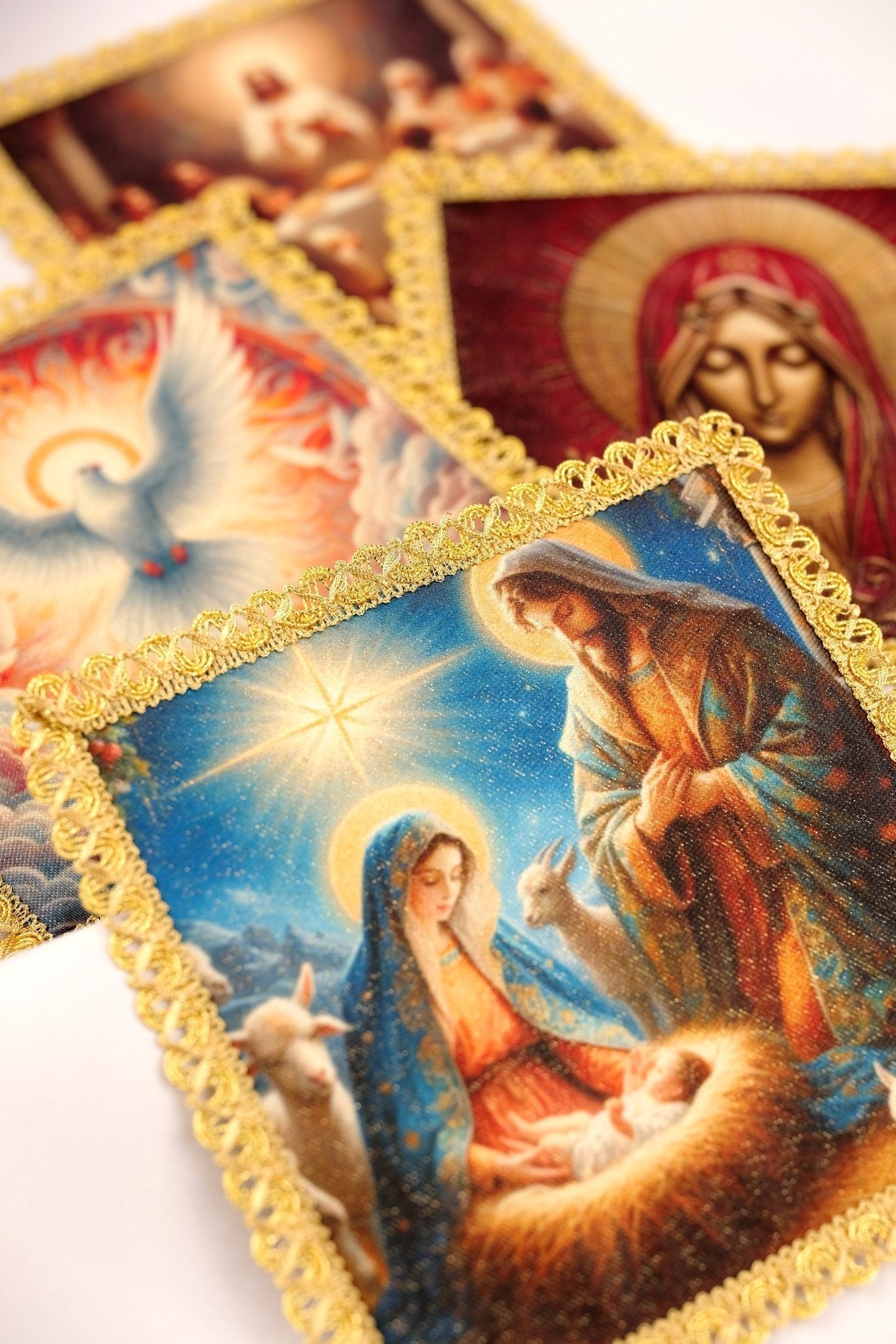 A set of four palls for various liturgical celebrations KPS/001 18*18 - HAFTINAUSA.COM