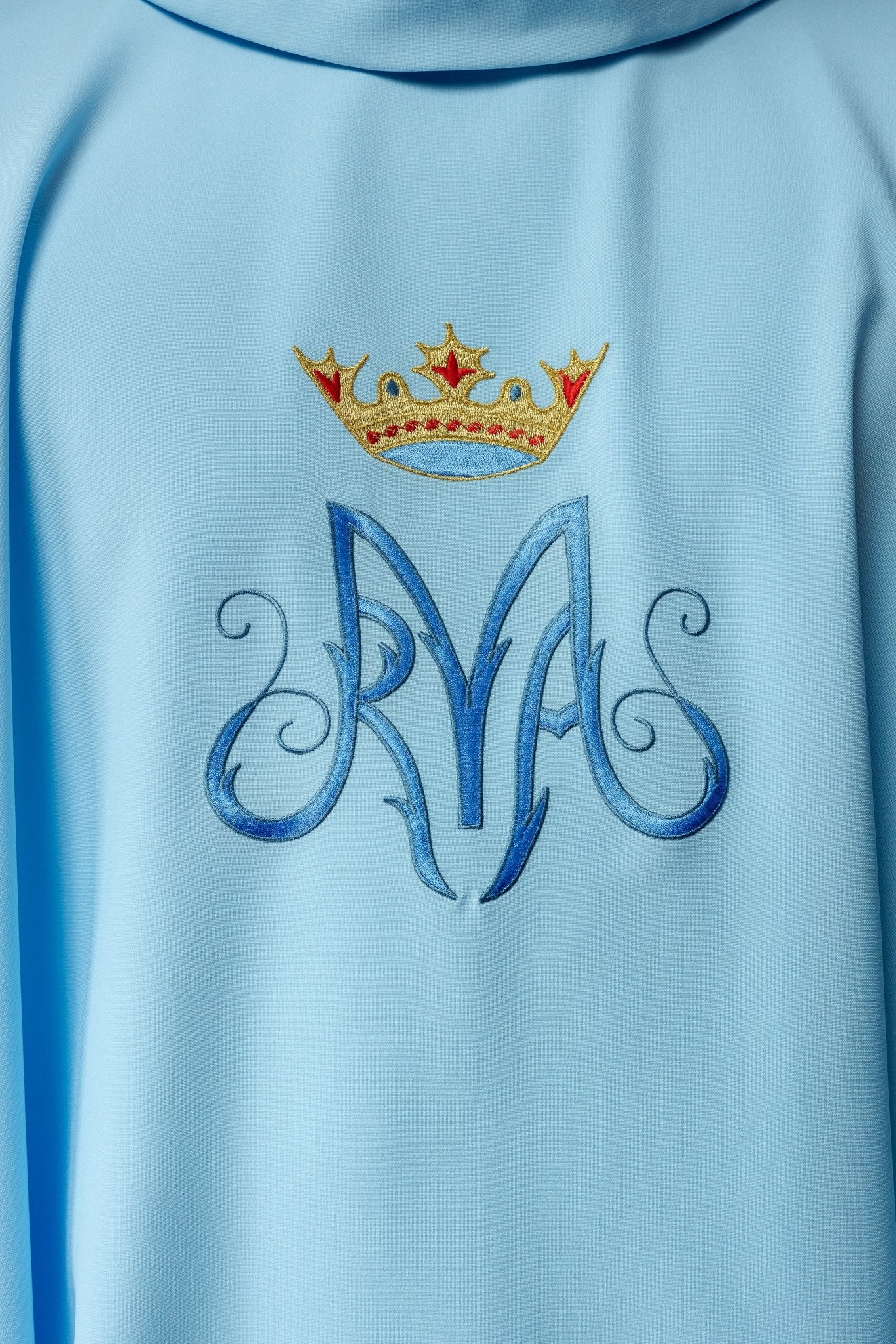 Blue Liturgical Marian Chasuble KOR/127/06/12 NIEBIESKI - HAFTINAUSA.COM