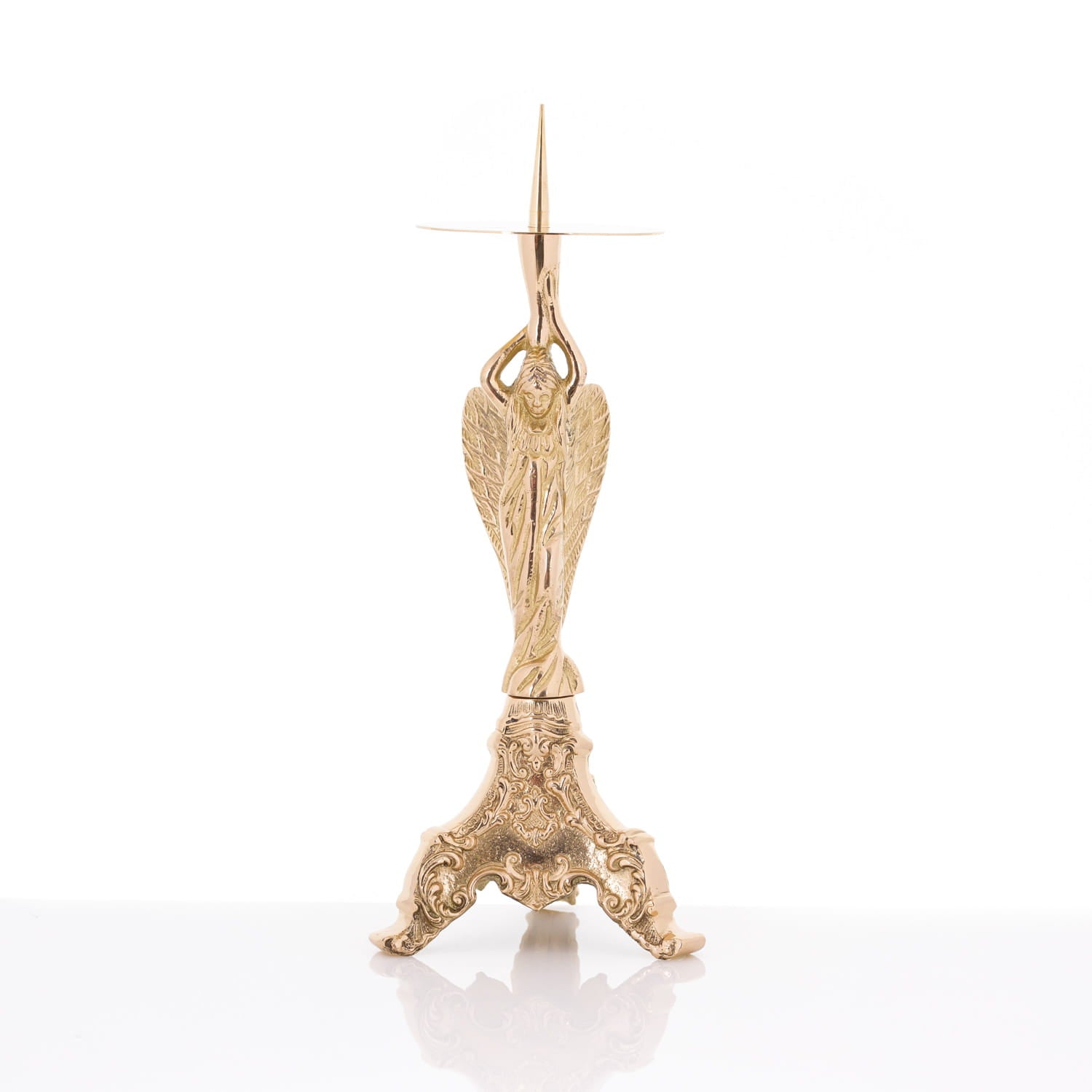 Candlestick - brass - 27 cm P78 - HAFTINAUSA.COM