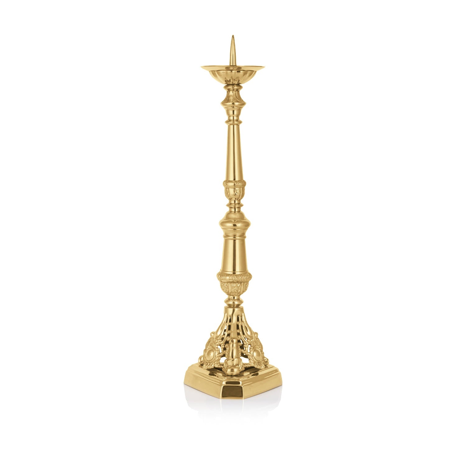 Candlestick - brass - 64 cm HMCCB0022/3 - HAFTINAUSA.COM