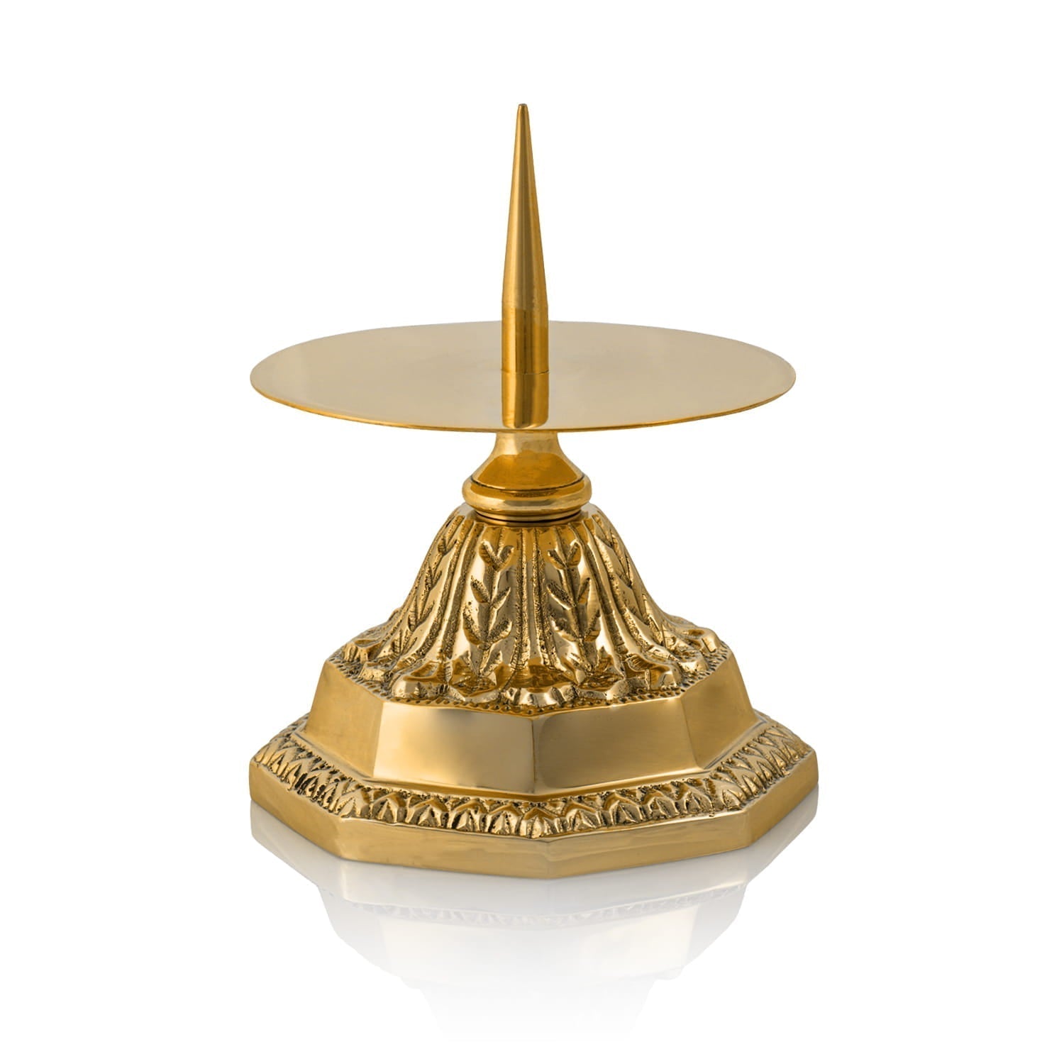 Candlestick - brass P162 - HAFTINAUSA.COM