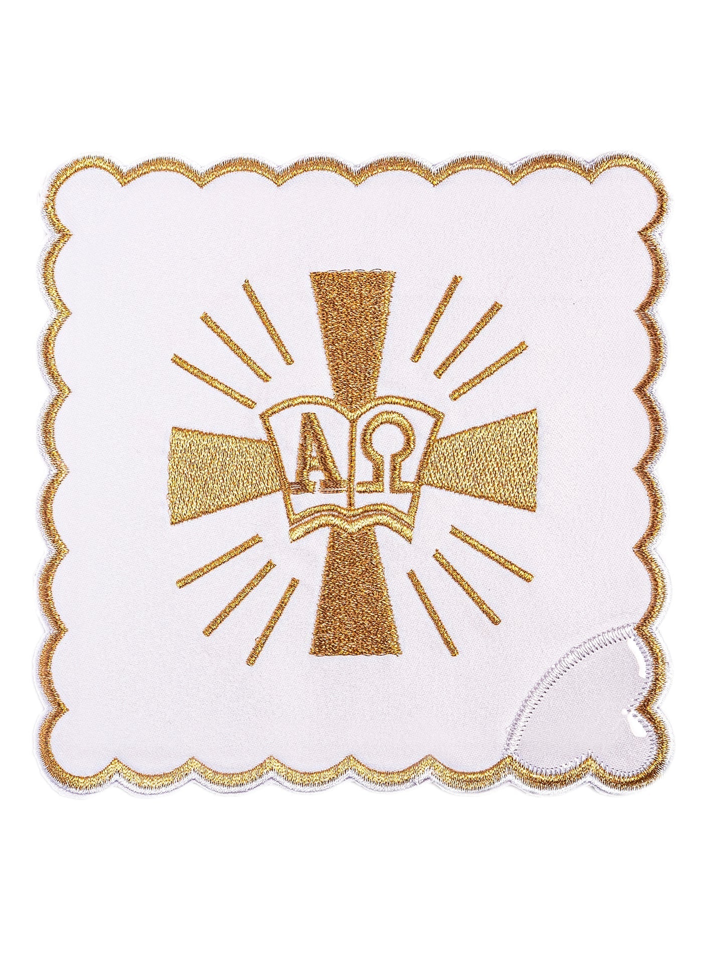 Chalice Linens Cross and Alpha Omega KK/006 - HAFTINAUSA.COM