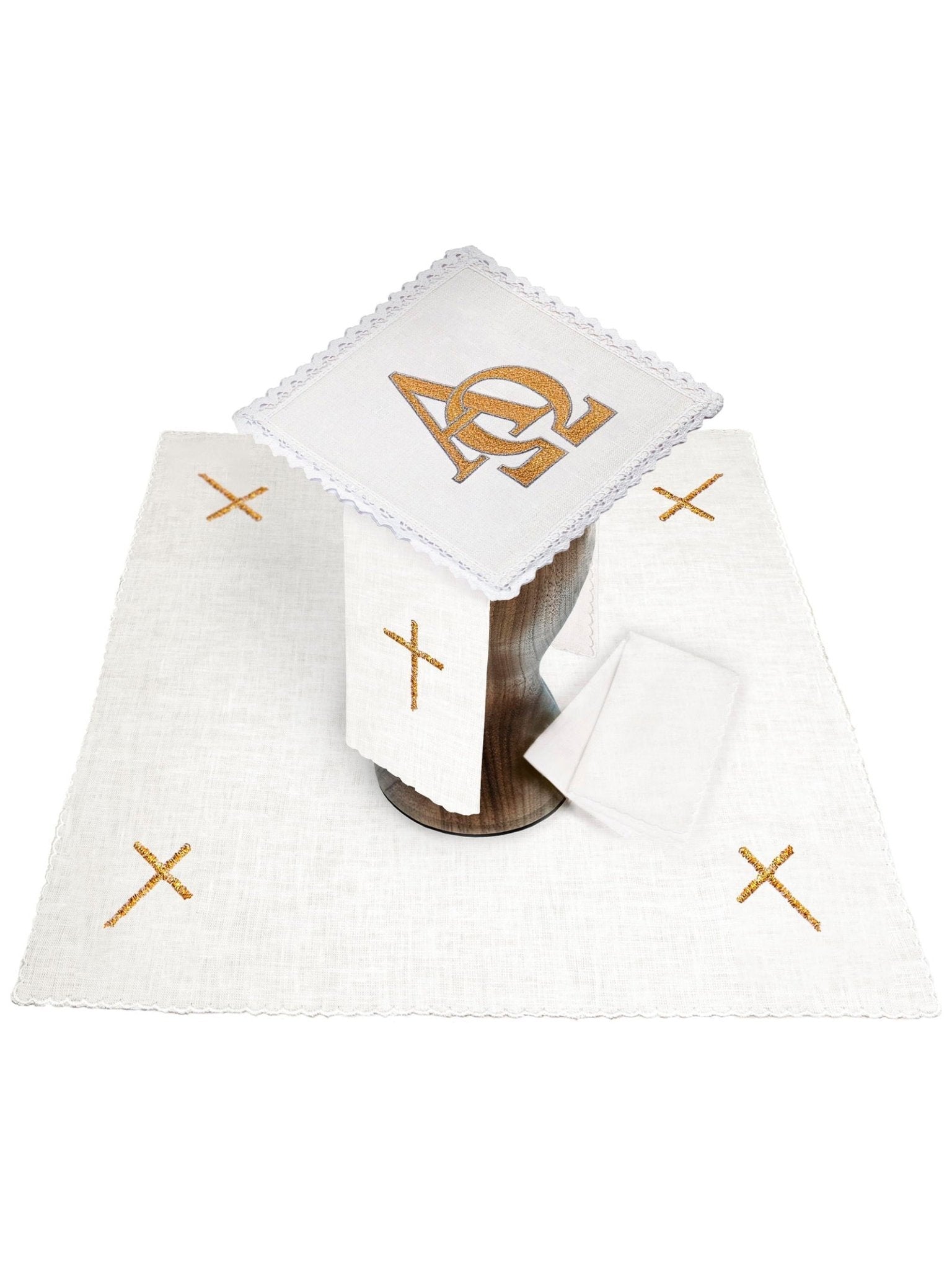 Chalice Linens Embroidered Alpha Omega KKL/177 - HAFTINAUSA.COM