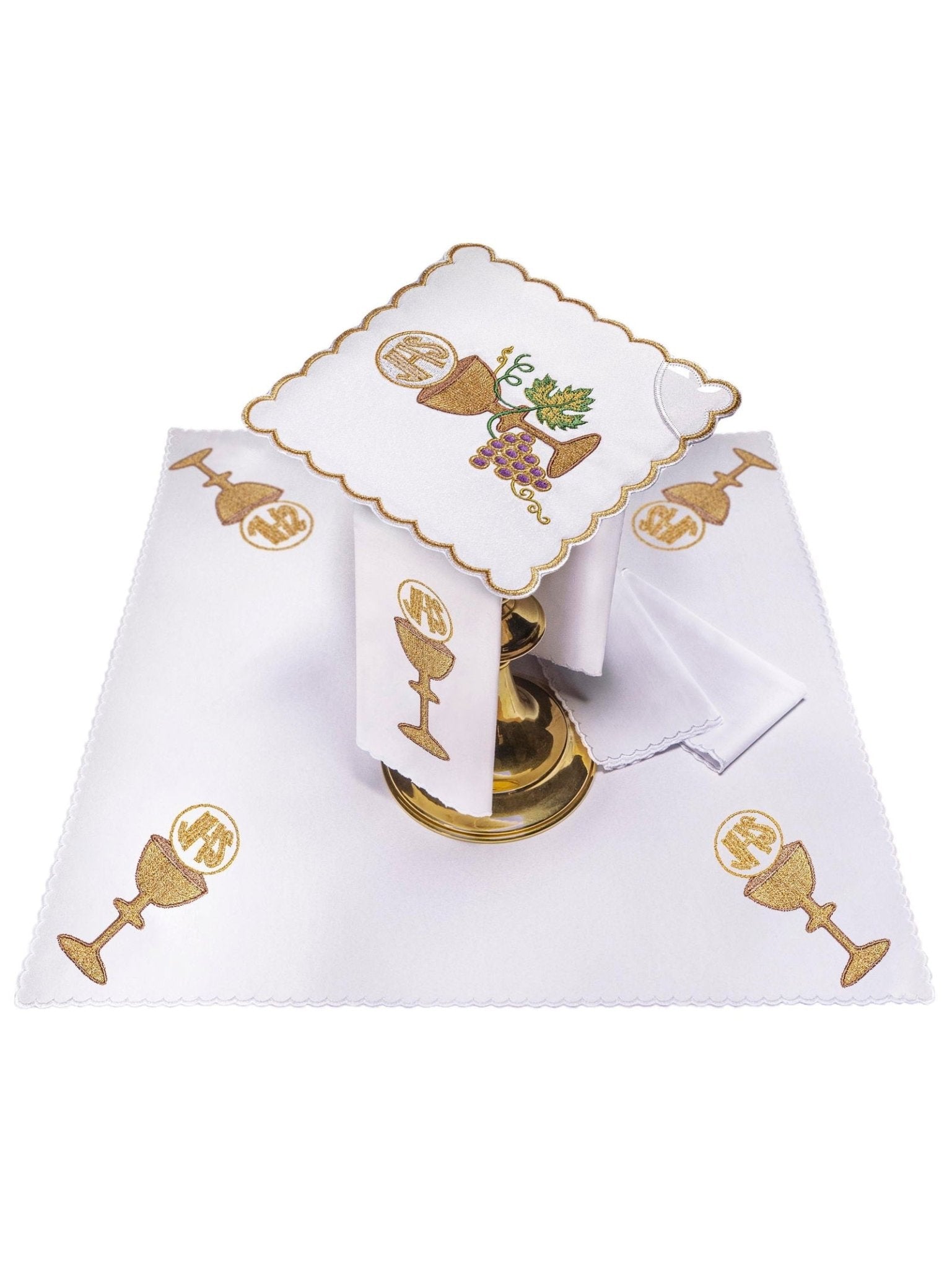 Chalice Linens Embroidered with Chalice Motif KK/058 - HAFTINAUSA.COM