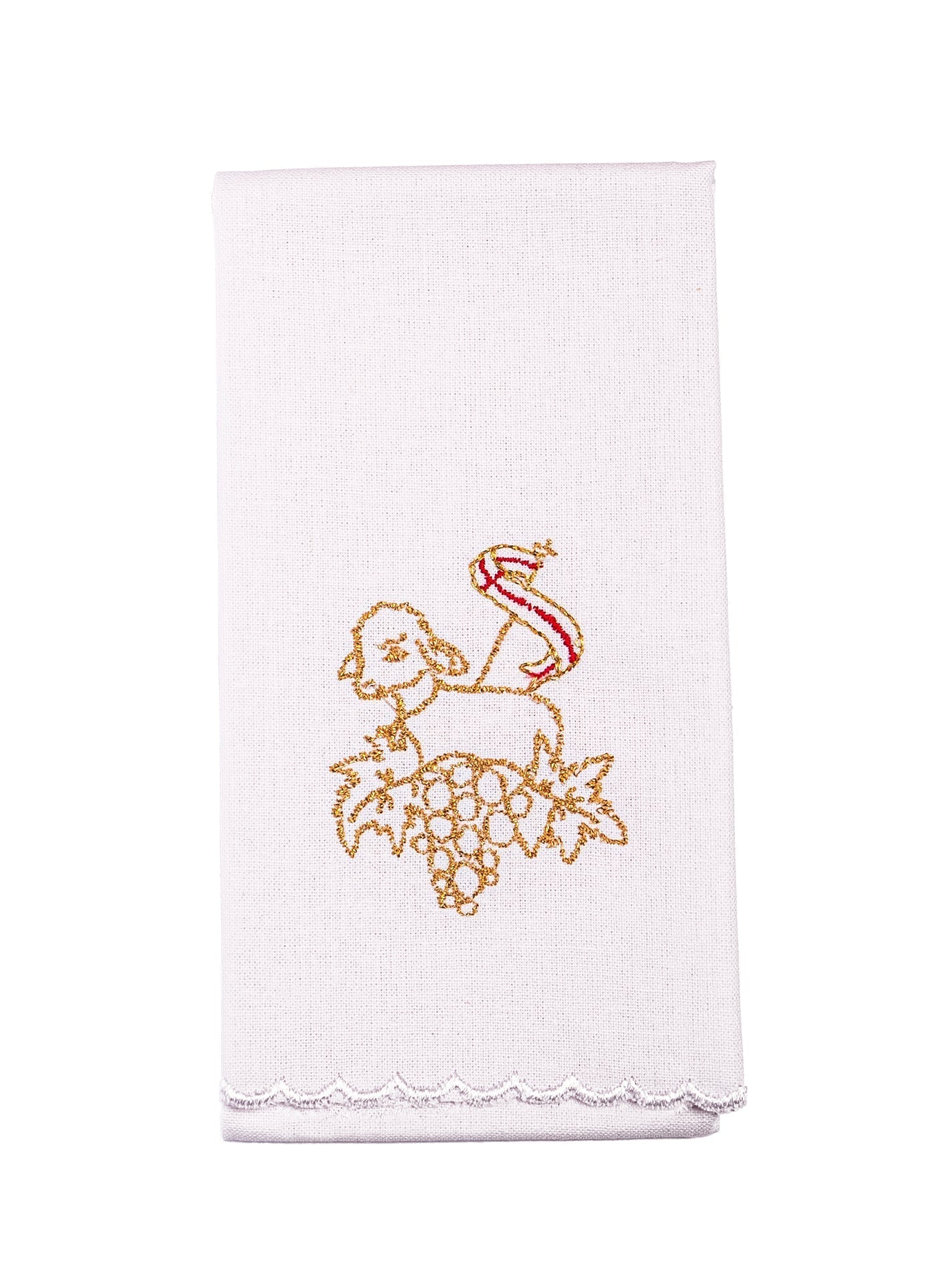 Chalice Linens embroidered with the Lamb of God symbol KK/127 - HAFTINAUSA.COM