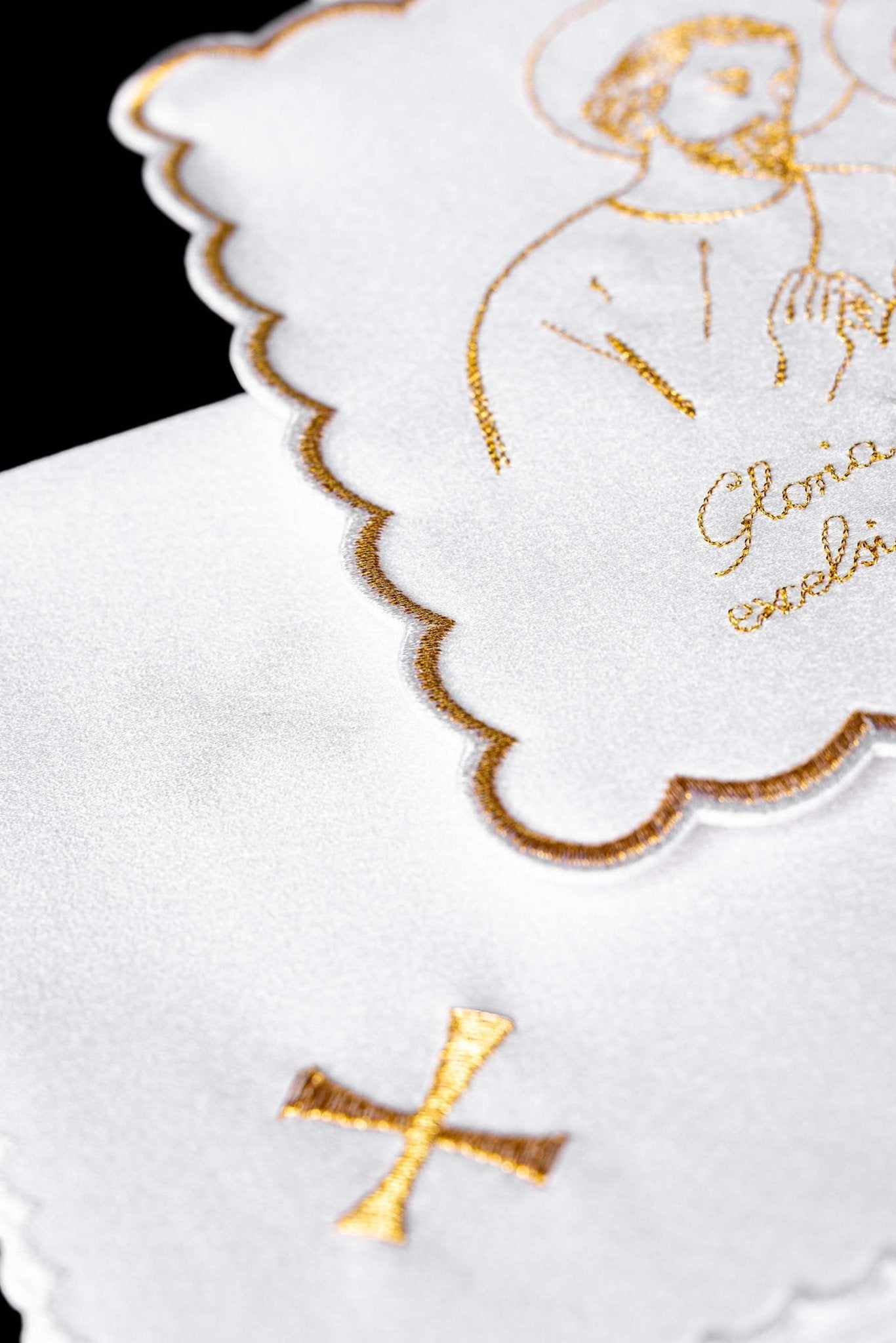 Chalice Linens with Golden Christmas Embroidery KK/118 - CHASUBLES.COM