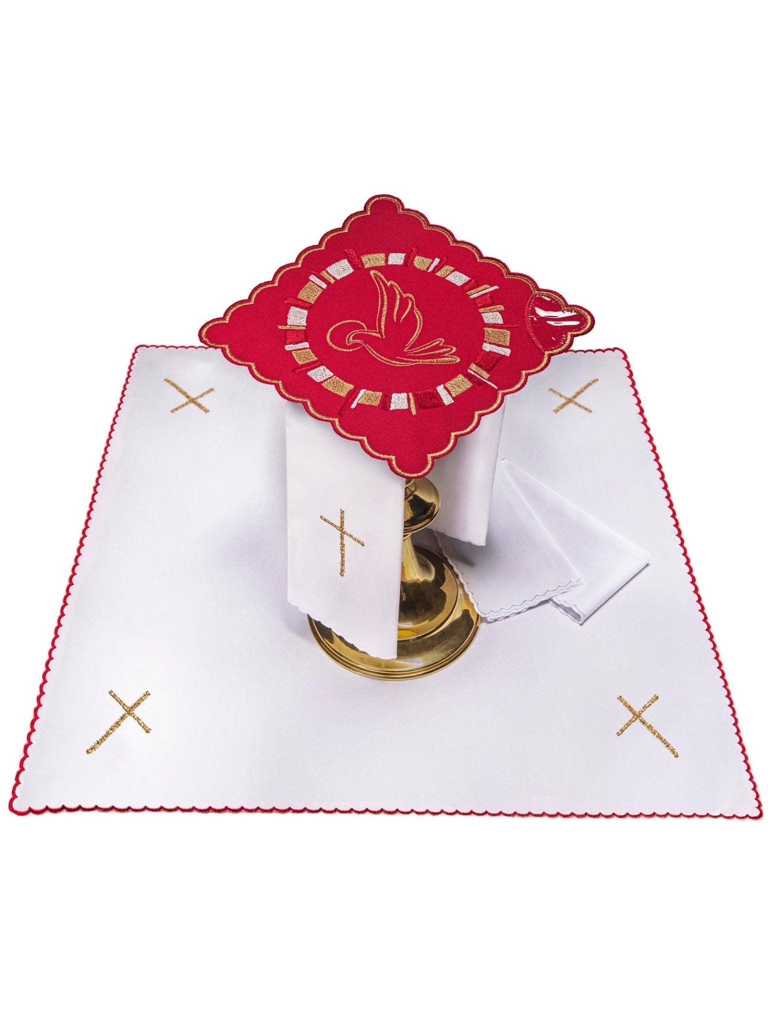 Chalice Linens with Holy Spirit Embroidery KK/141 - HAFTINAUSA.COM