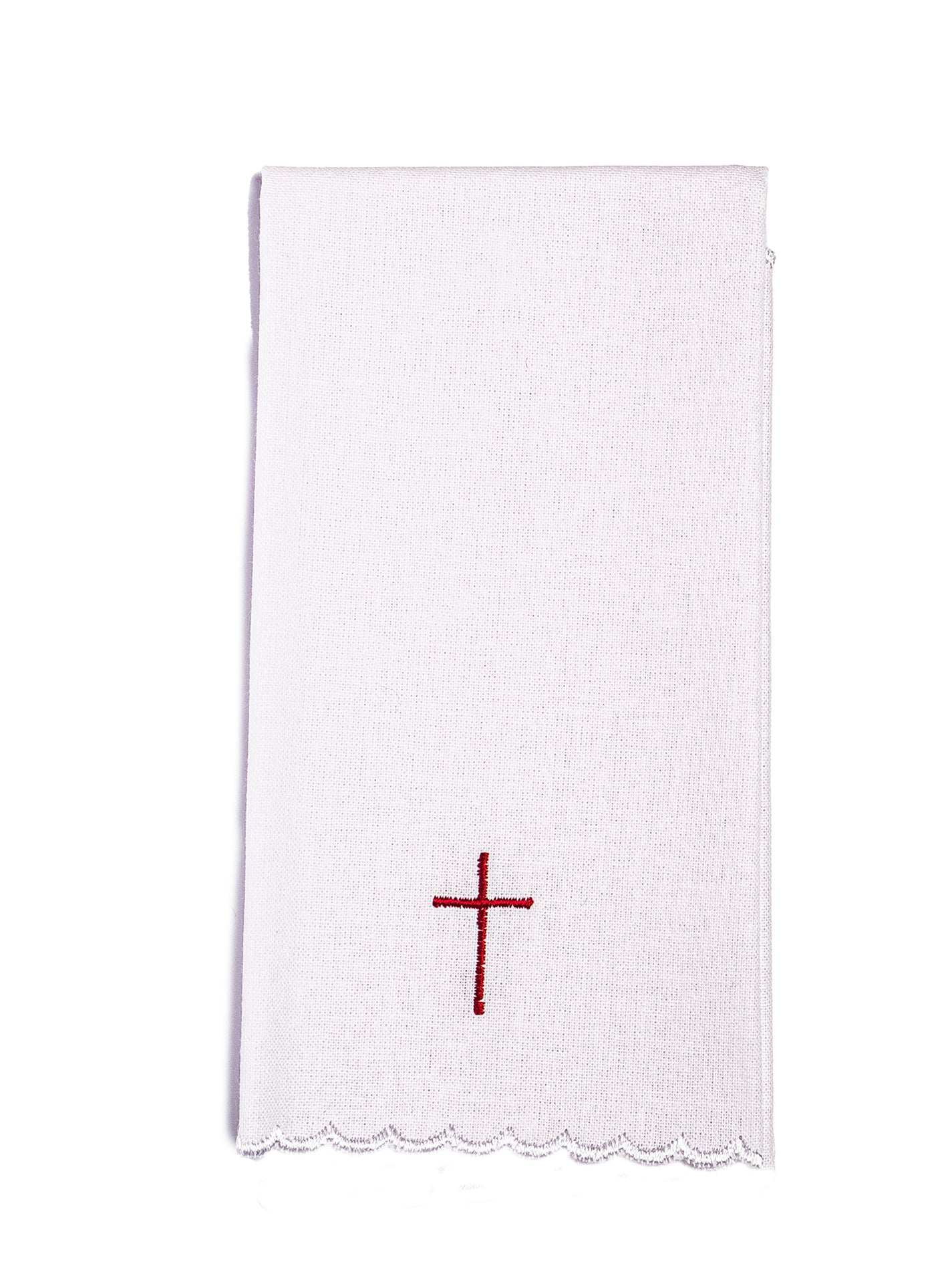 Chalice Linens with red embroidery KK/159/04 BIAŁY - HAFTINAUSA.COM
