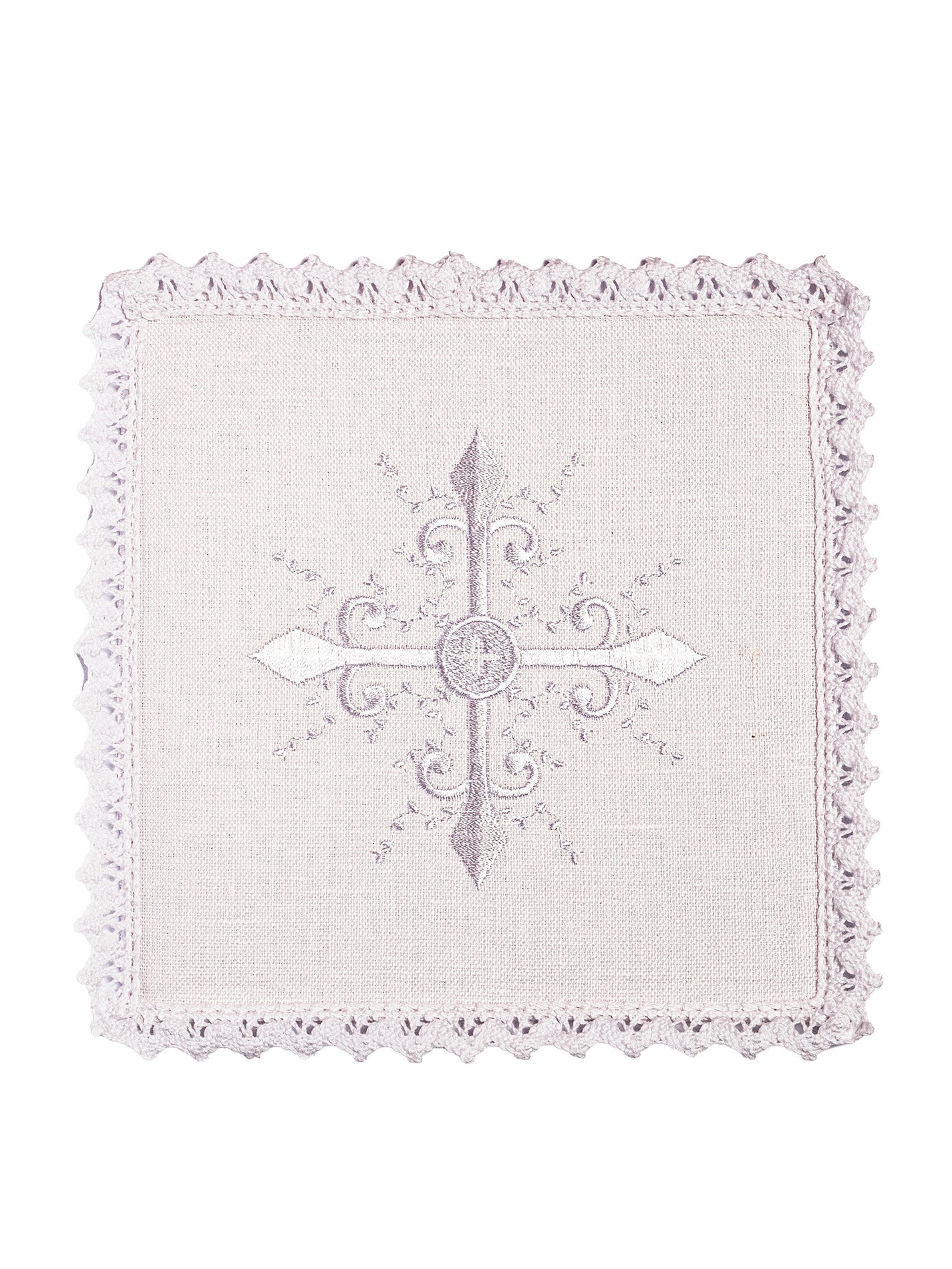 Chalice Linens with Subtle Cross Embroidery KKL/057 - HAFTINAUSA.COM