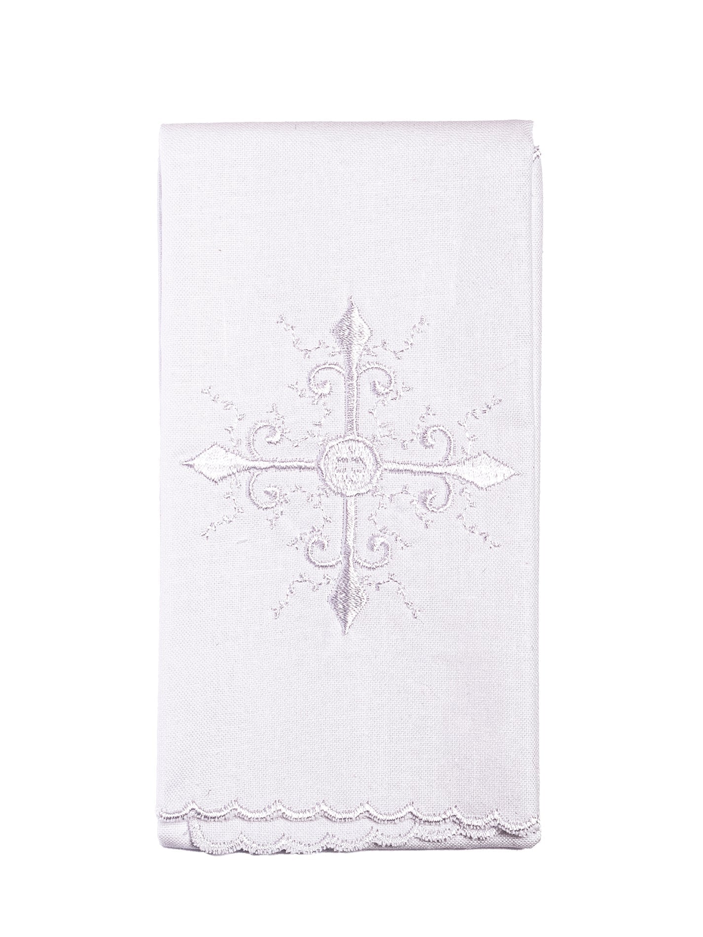 Chalice Linens with white embroidery KK/057 - HAFTINAUSA.COM