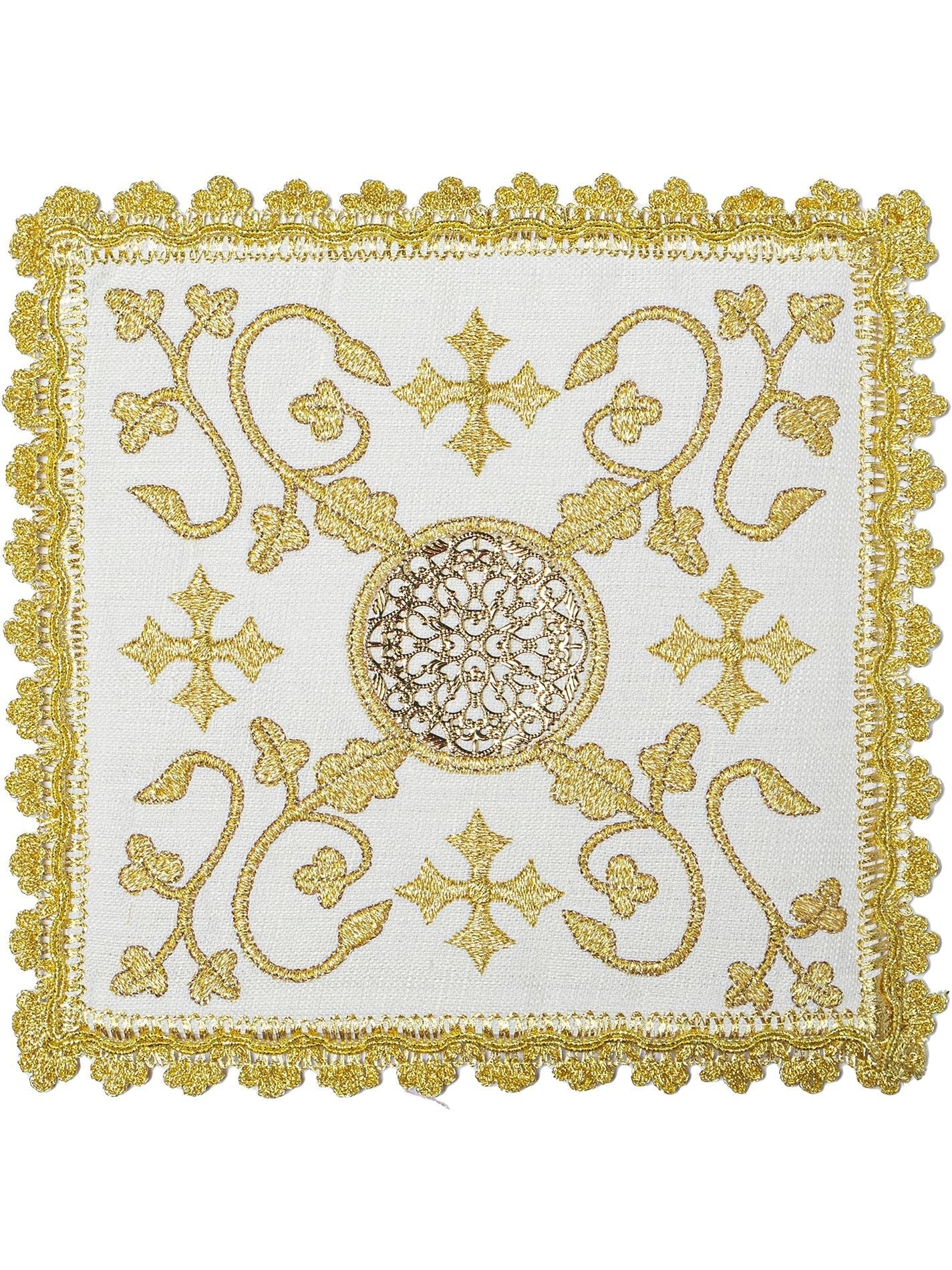Chalice Set with metal cross emblem HA/5010 - HAFTINAUSA.COM