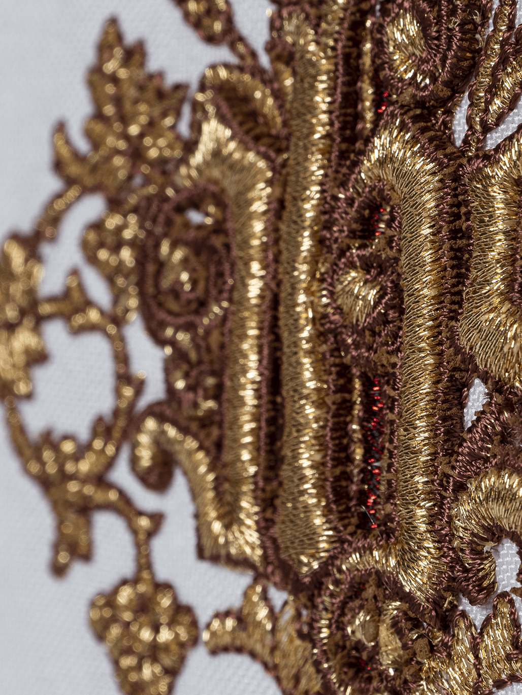 Chalice veil with embroidery of ears of wheat and grapes KWB/015 50X50 - HAFTINAUSA.COM