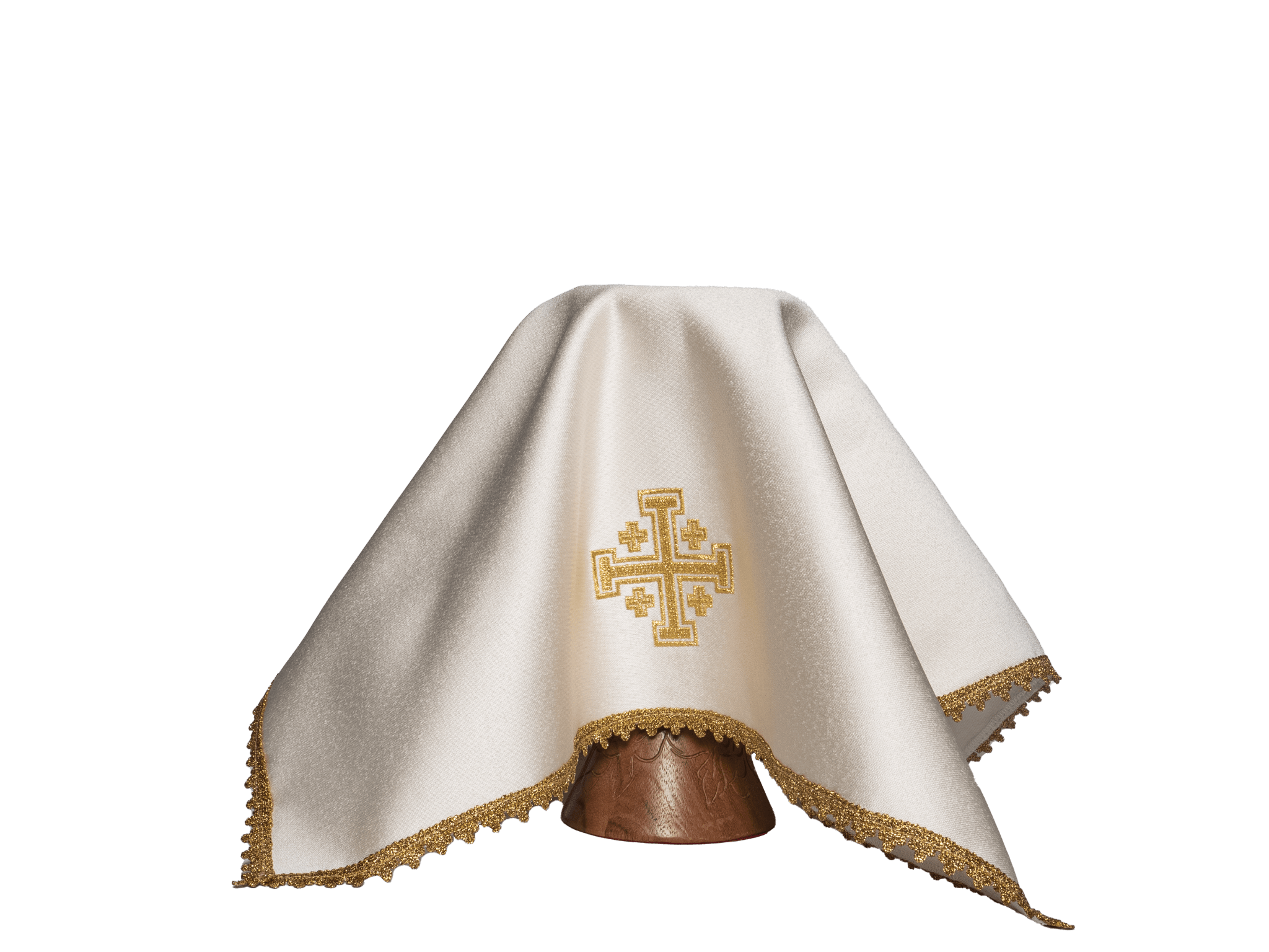 Chalice veil with Jerusalem Cross set of 4 pieces KWB/006/20 50X50 (4szt.) - HAFTINAUSA.COM