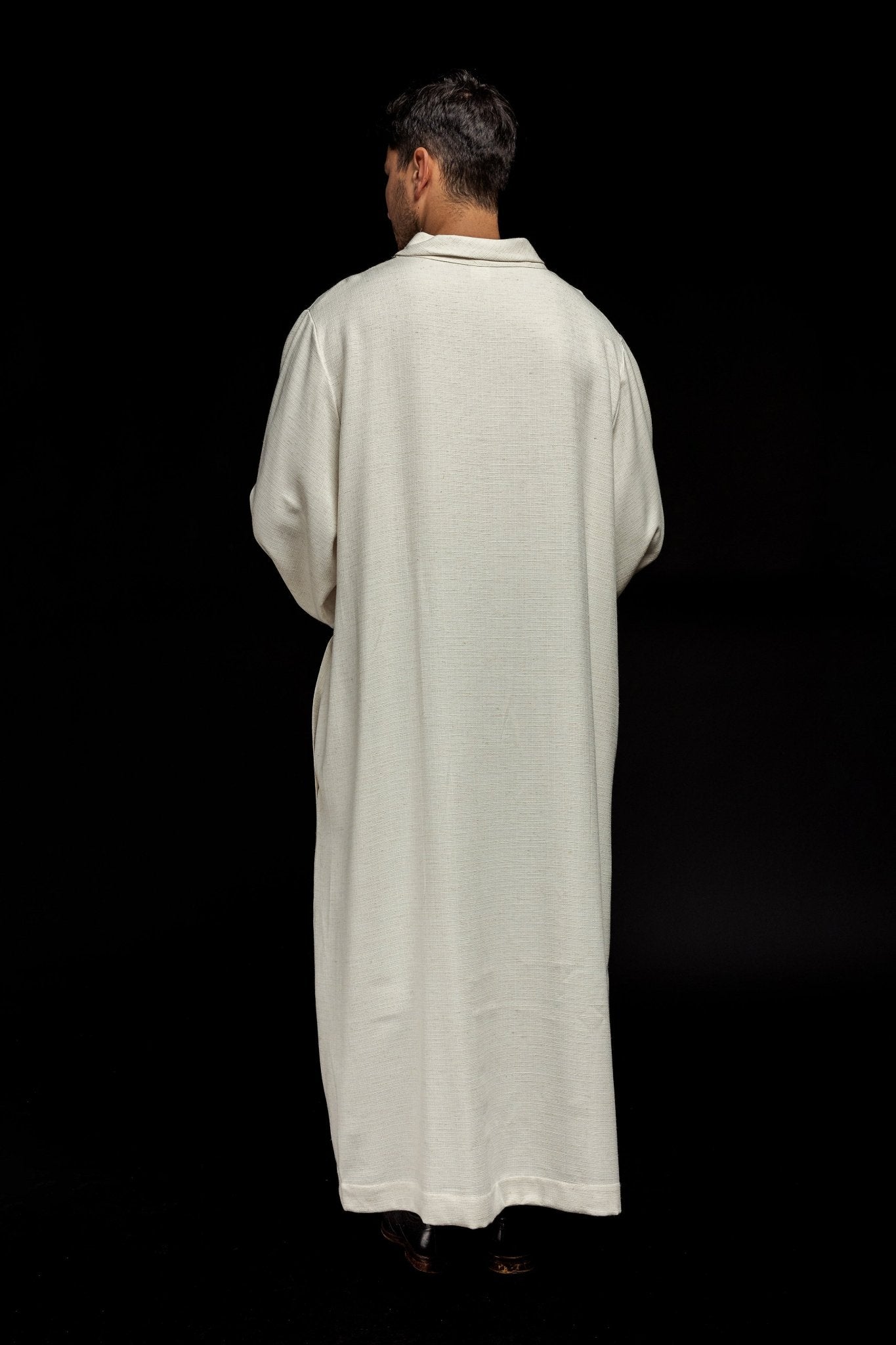Clergy alb made of natural weaved fabric KAB/031/05/49 NATURAL 135cm/164cm - HAFTINAUSA.COM