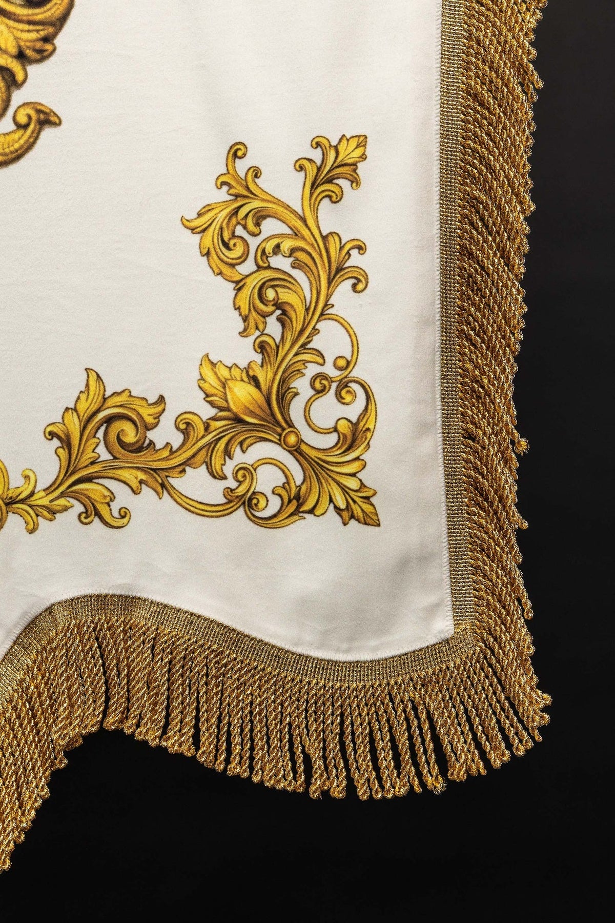 Double-Sided Printed Marian Liturgical Banner with Heart Symbol and Marian Monogram CHD/003/05/109 80*130 - CHASUBLES.COM