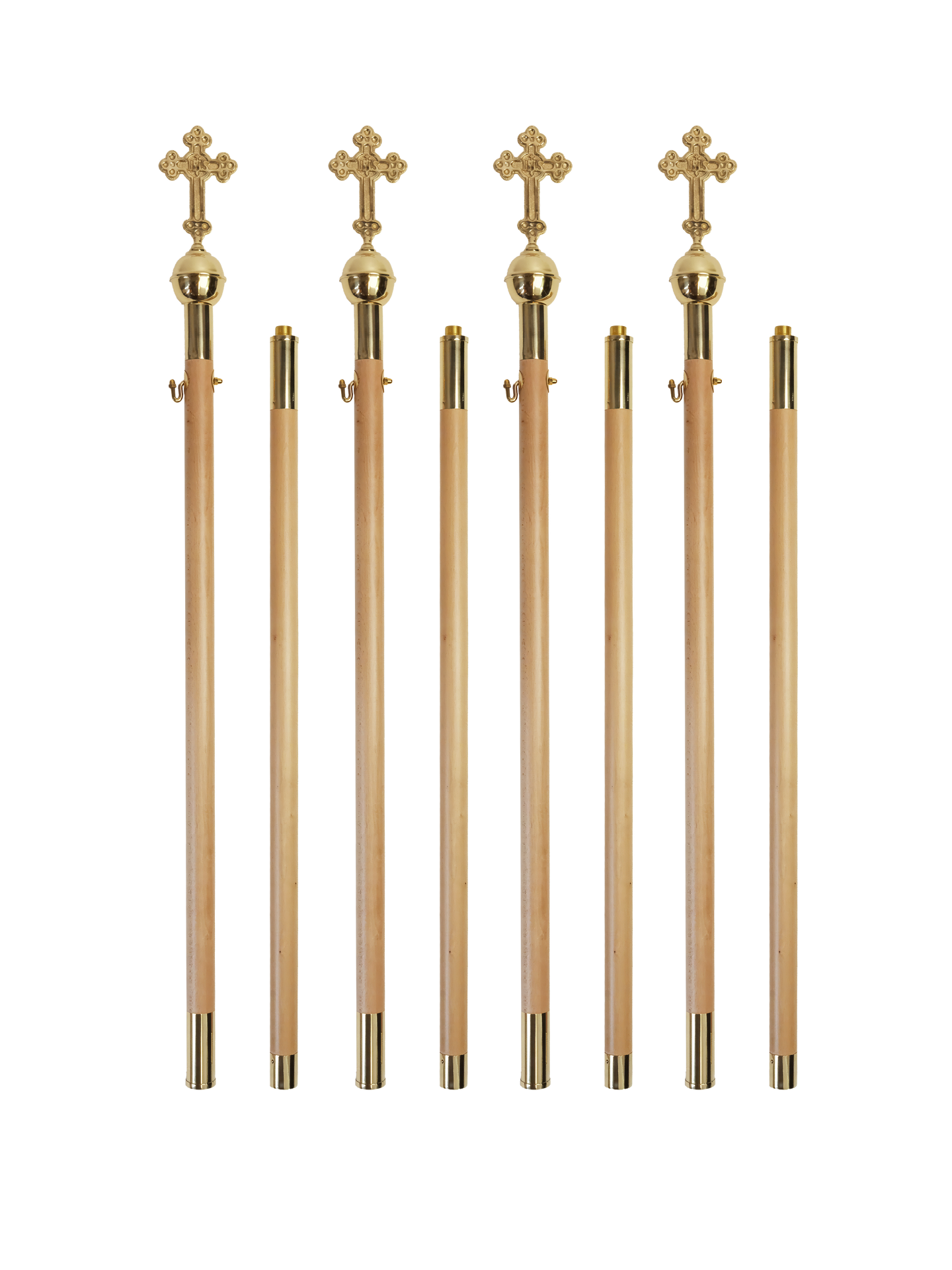 Light wood canopy support spars (4 pcs)