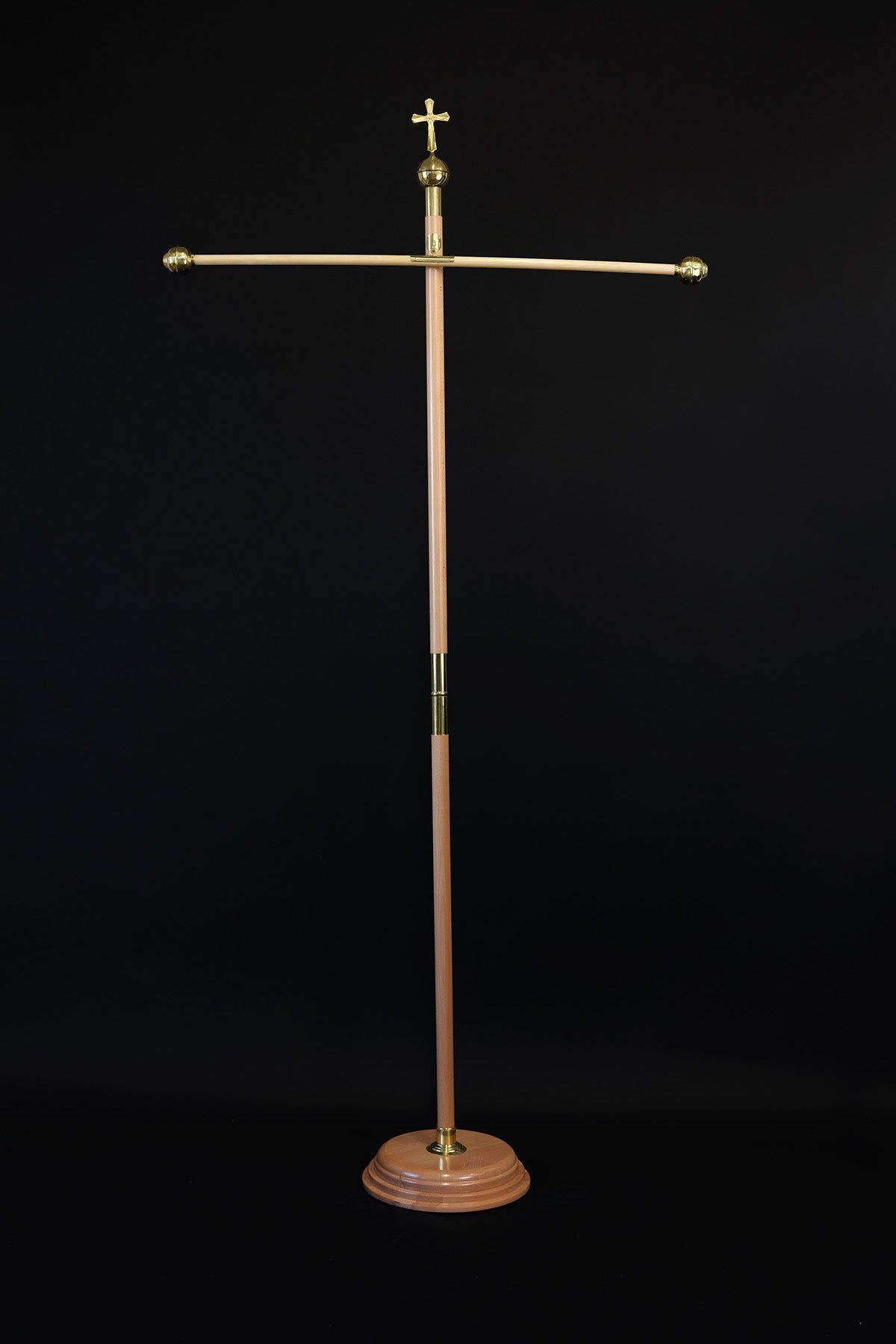 Light Wood Pole for Liturgical Banners
