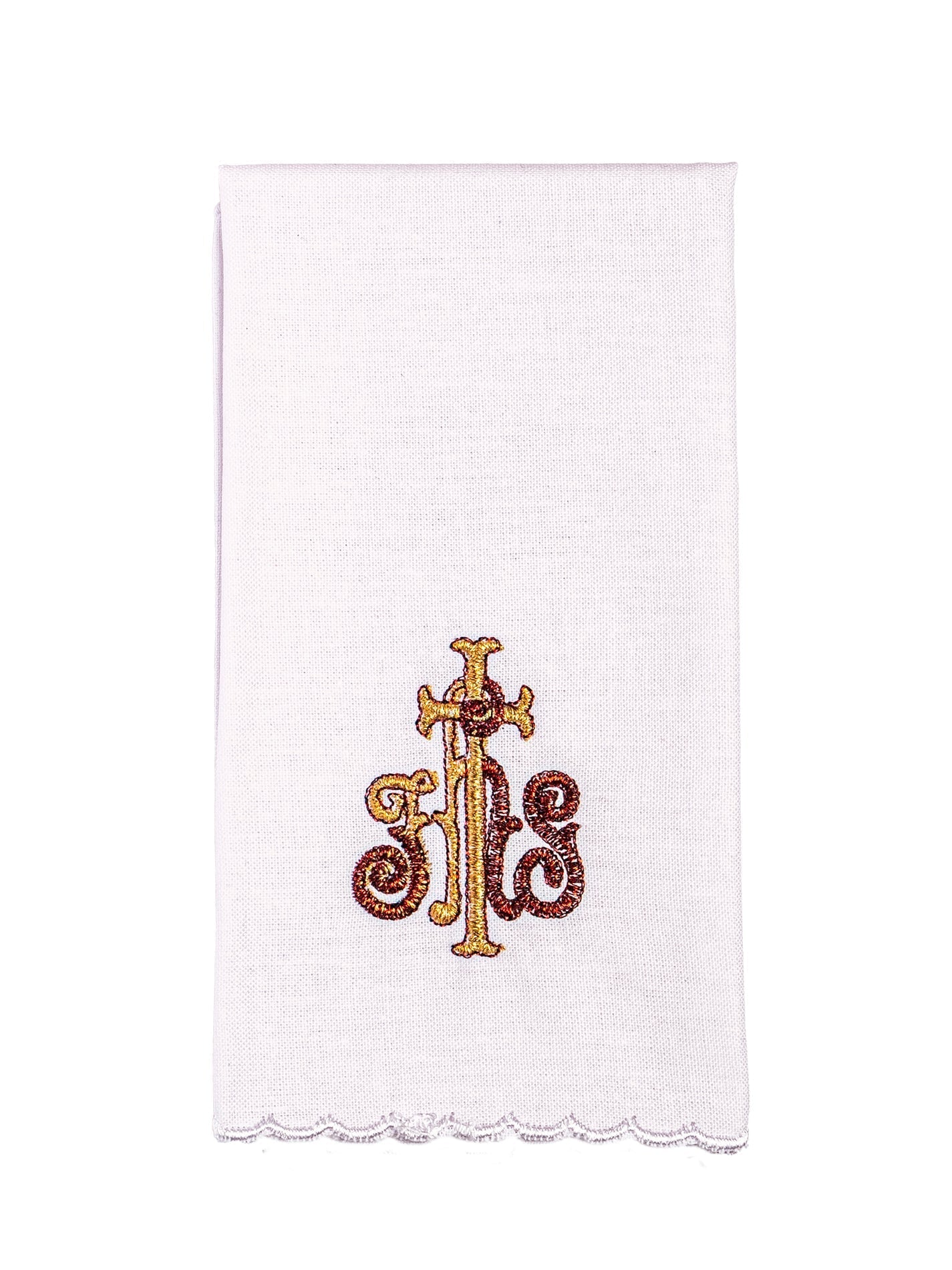 Elaborately Decorated Chalice Linens with IHS and Wheat Embroidery KK/040 - HAFTINAUSA.COM