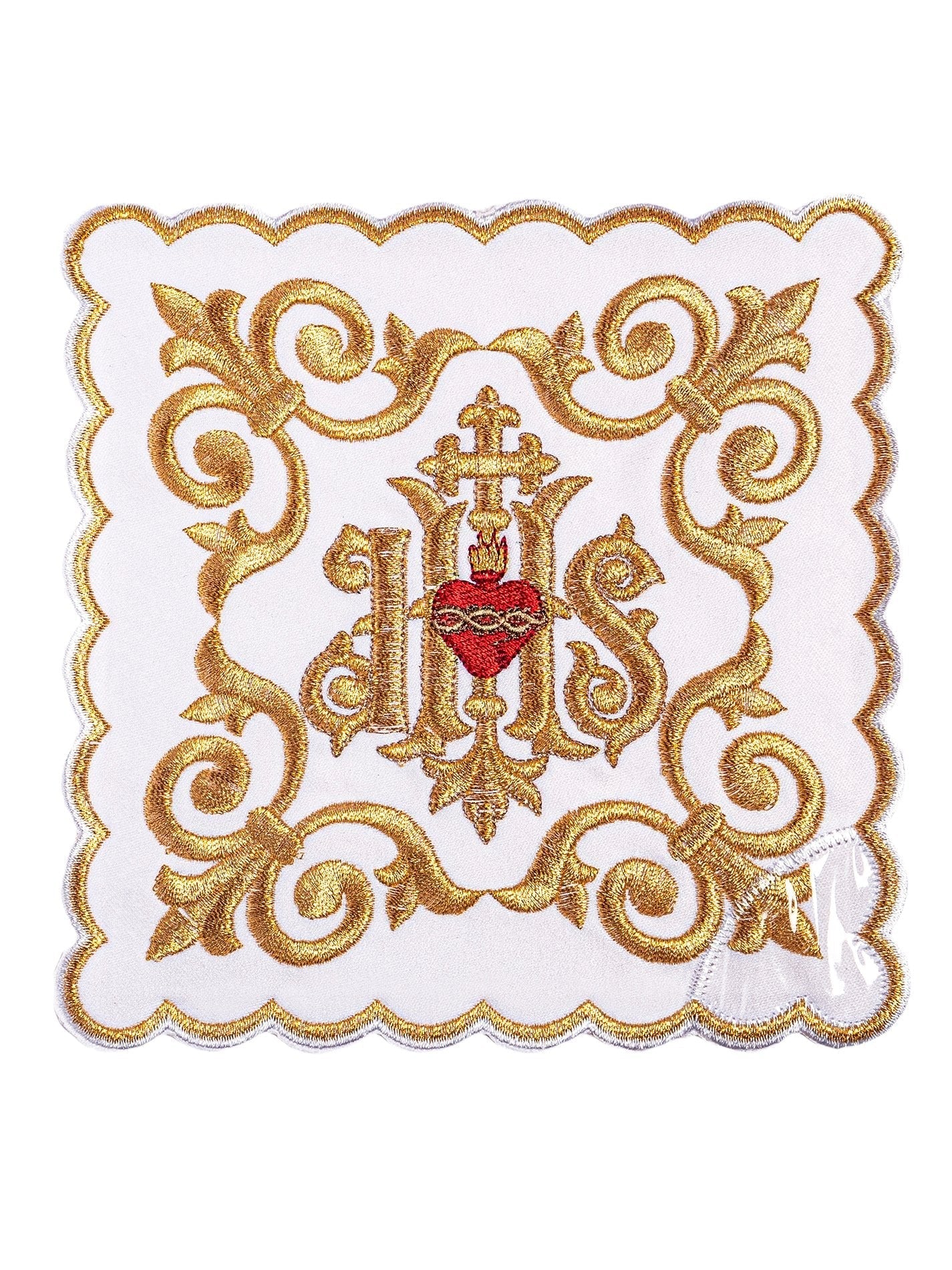 Elaborately Decorated Chalice Linens with IHS Embroidery KK/146 - HAFTINAUSA.COM