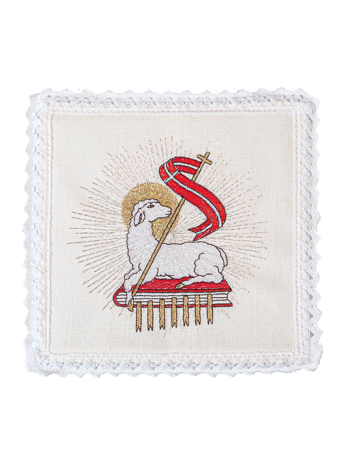 Embroidered altar linen Lamb of God KKL/1 KKL/100 - HAFTINAUSA.COM
