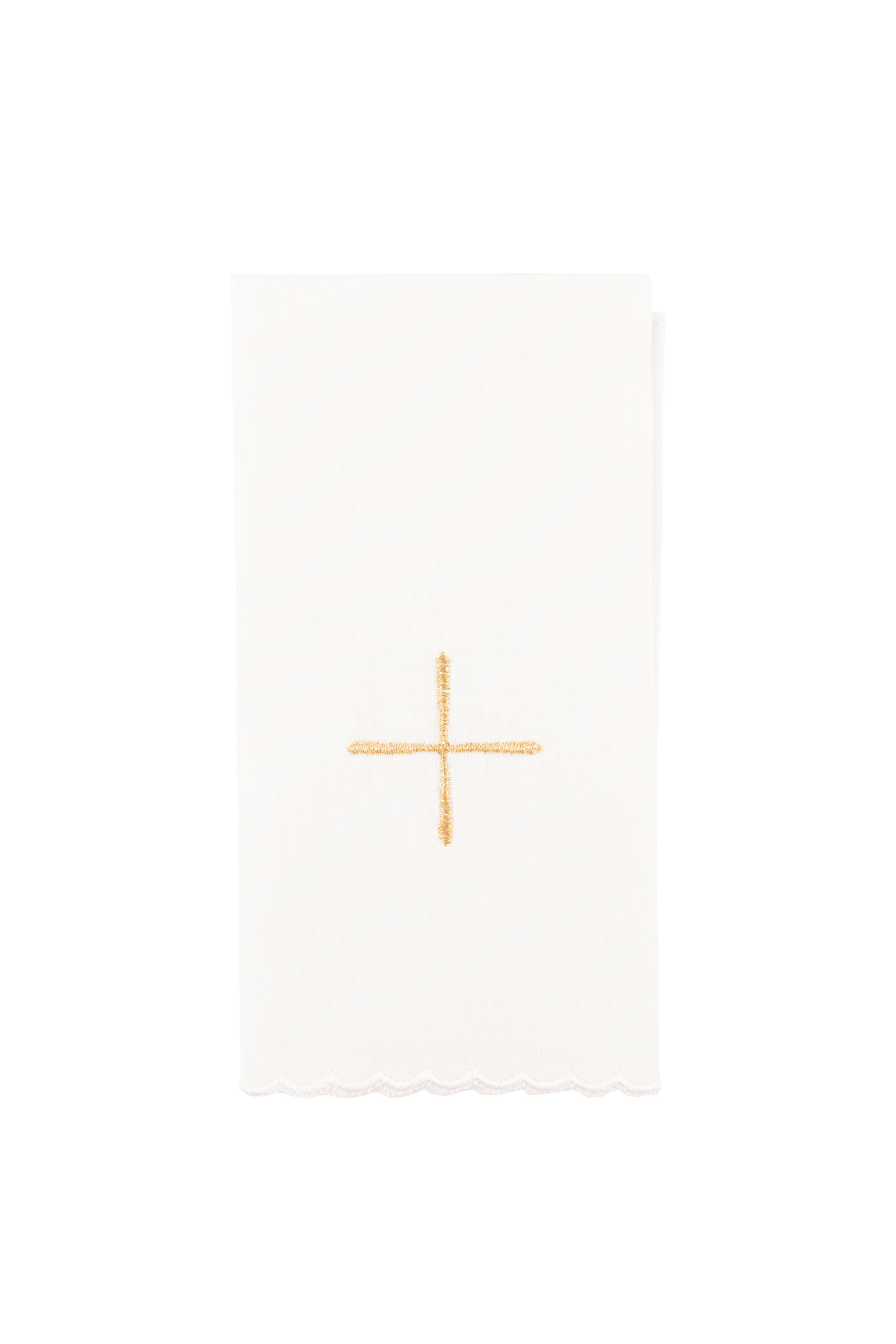 Embroidered chalice linens set ecru velvet KDT/5034/05/W - CHASUBLES.COM