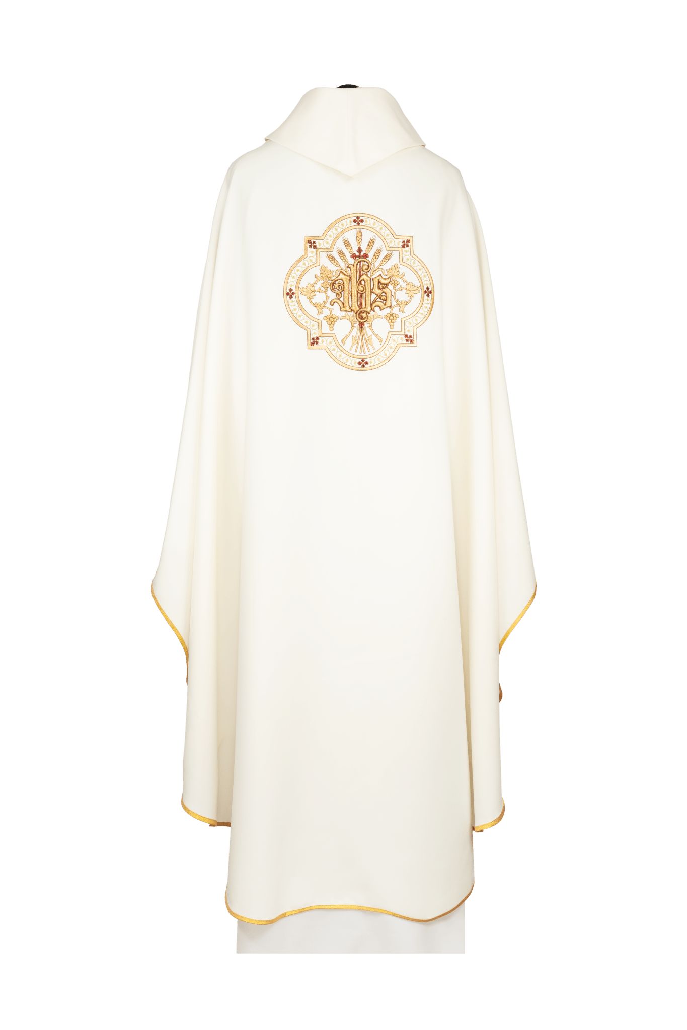 Embroidered chasuble with a Eucharistic Chalice and IHS motif KDT/7071/05/01 - CHASUBLES.COM