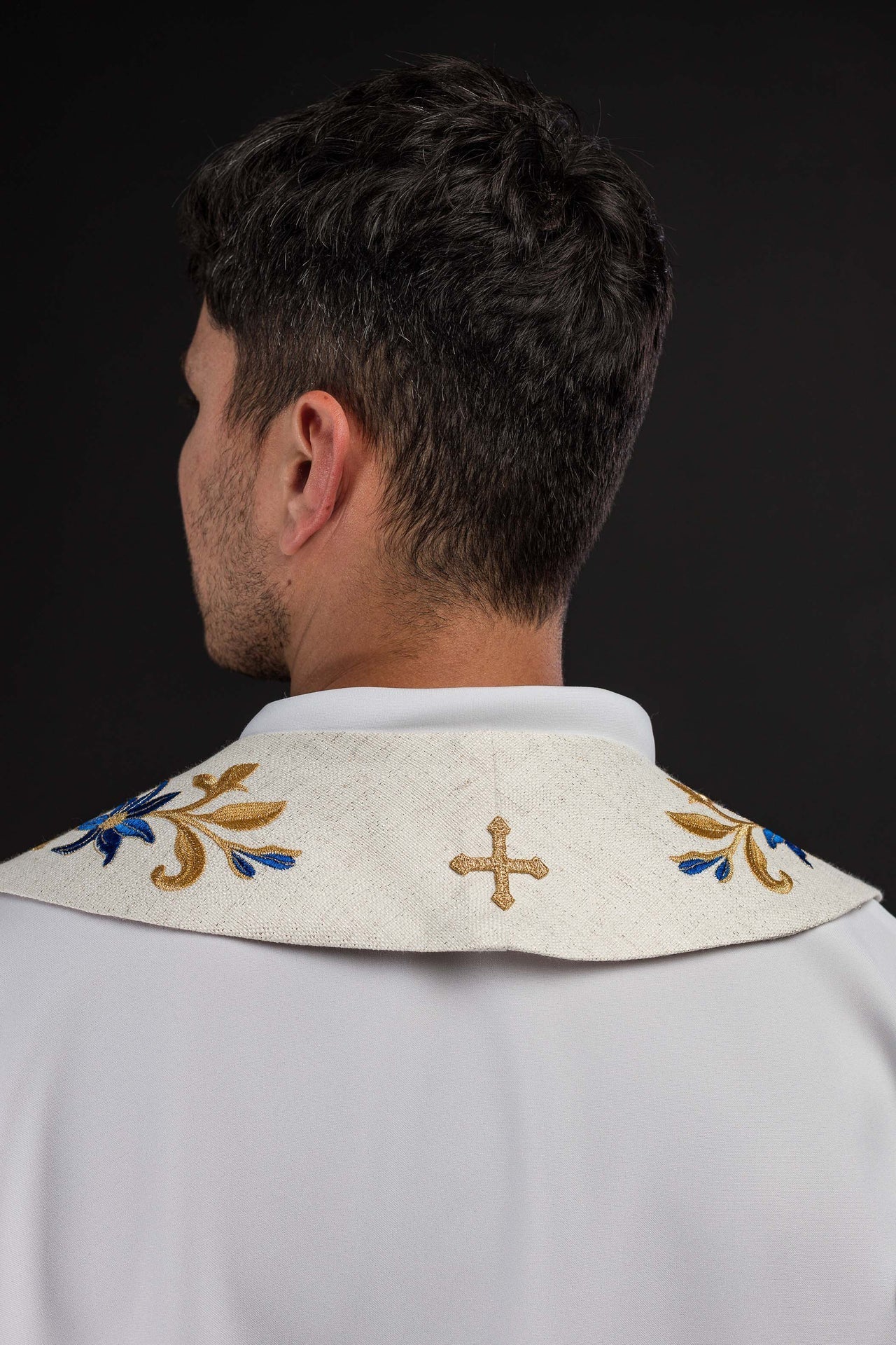 Embroidered Stole with Marian Symbol LE/2045/05 - CHASUBLES.COM