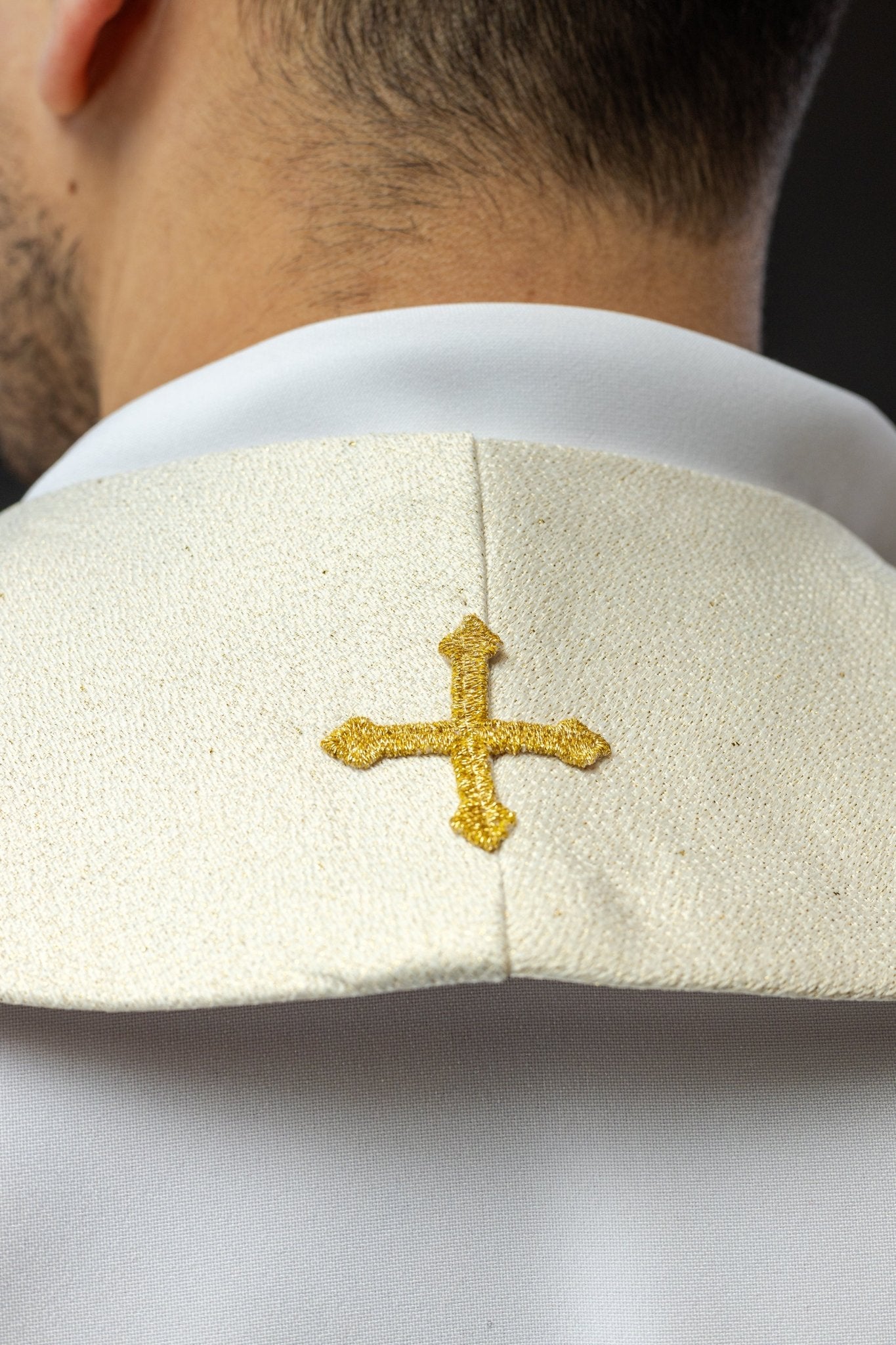 Embroidered stole with the image of Saint John Paul II s - 2061 - 05 - 85 - HAFTINAUSA.COM