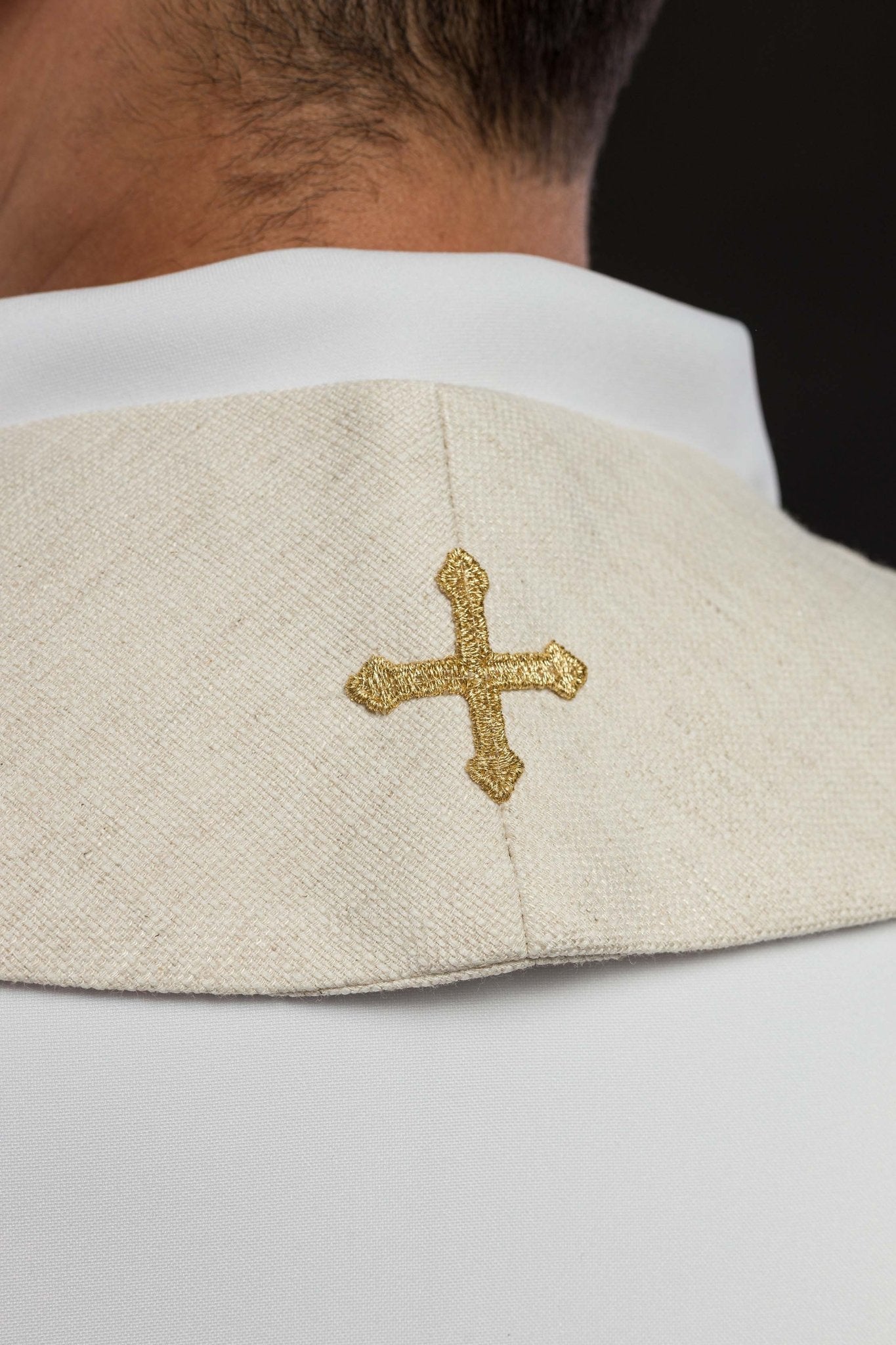 Embroidered stole with the image of Saint Joseph the Worker KSW2/011/05/49 - CHASUBLES.COM