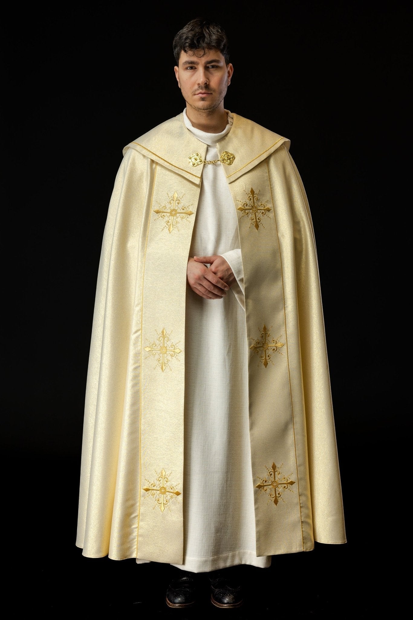 Gold Embroidered Cape 59.1 in Gold Embroidered Cape 59.1 in