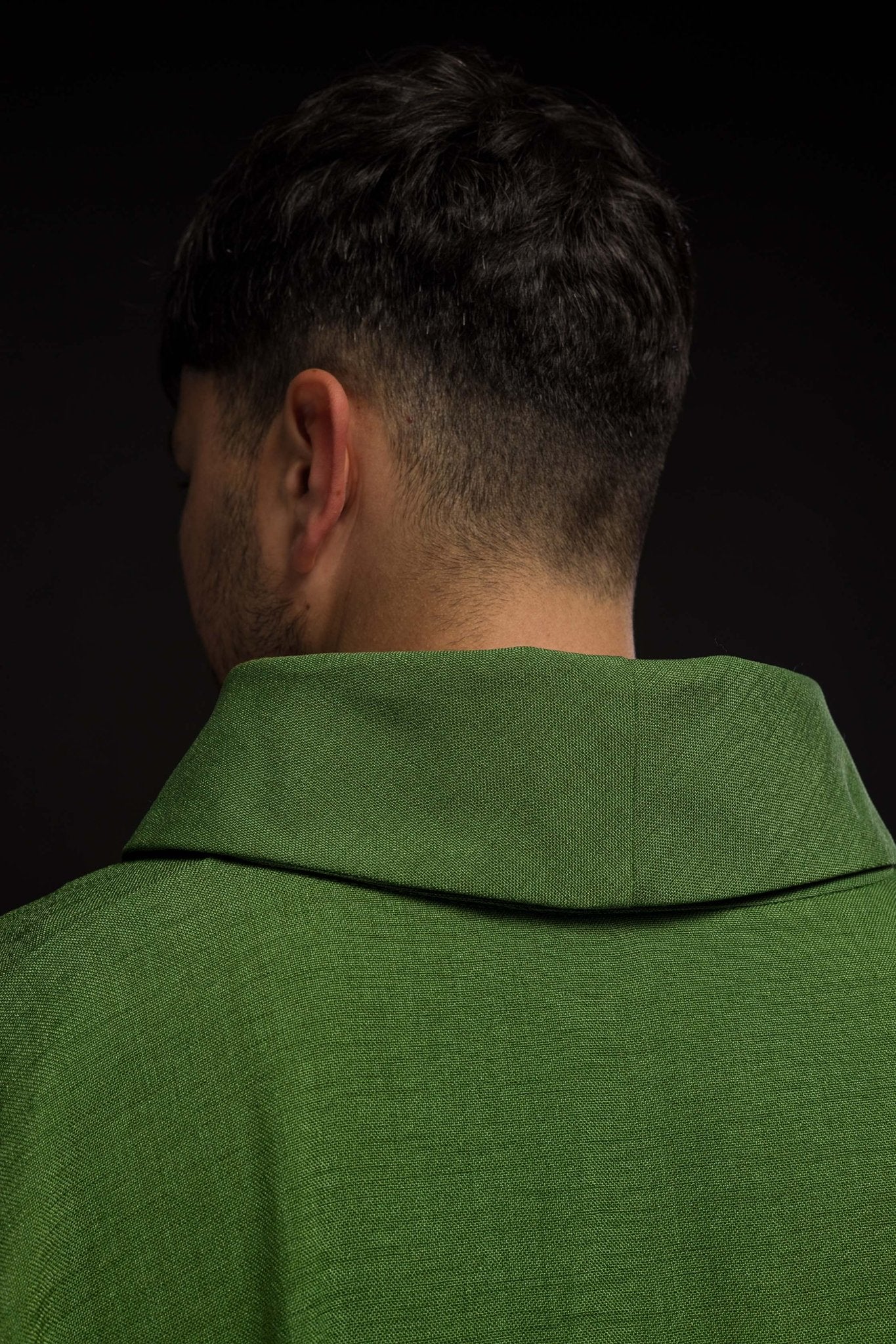 Green chasuble with Cross embroidery HA7035 - 01 ZIELONY - HAFTINAUSA.COM