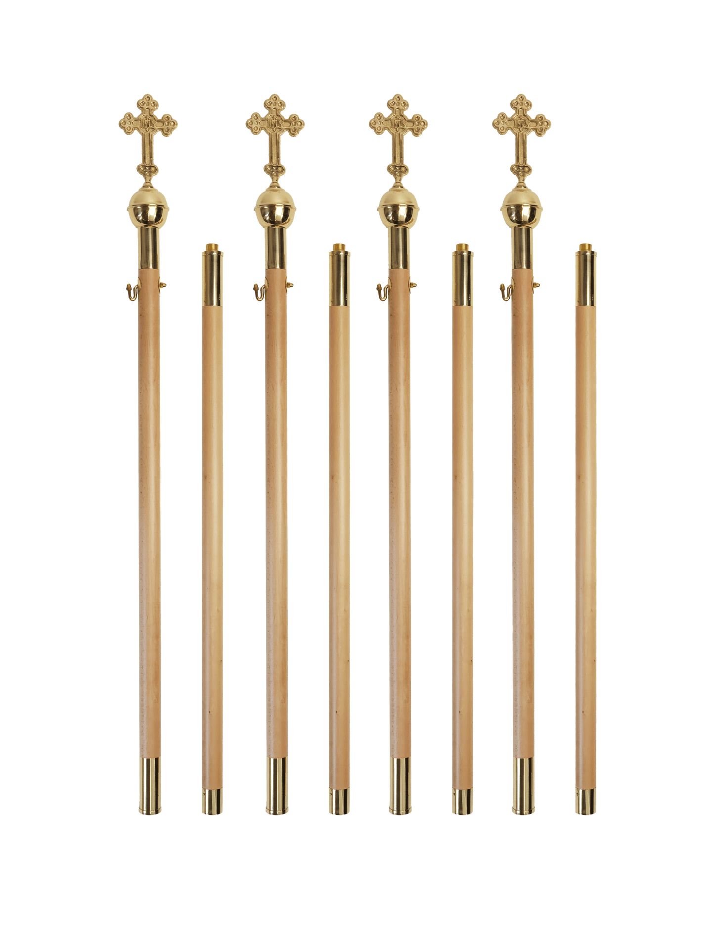 Light wood canopy support spars (4 pcs) DRZ/006 - CHASUBLES.COM