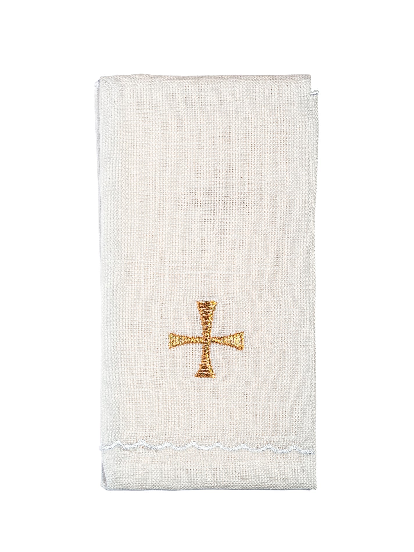 Linen Chalice Linens with Fish Motif KKL/118 - HAFTINAUSA.COM