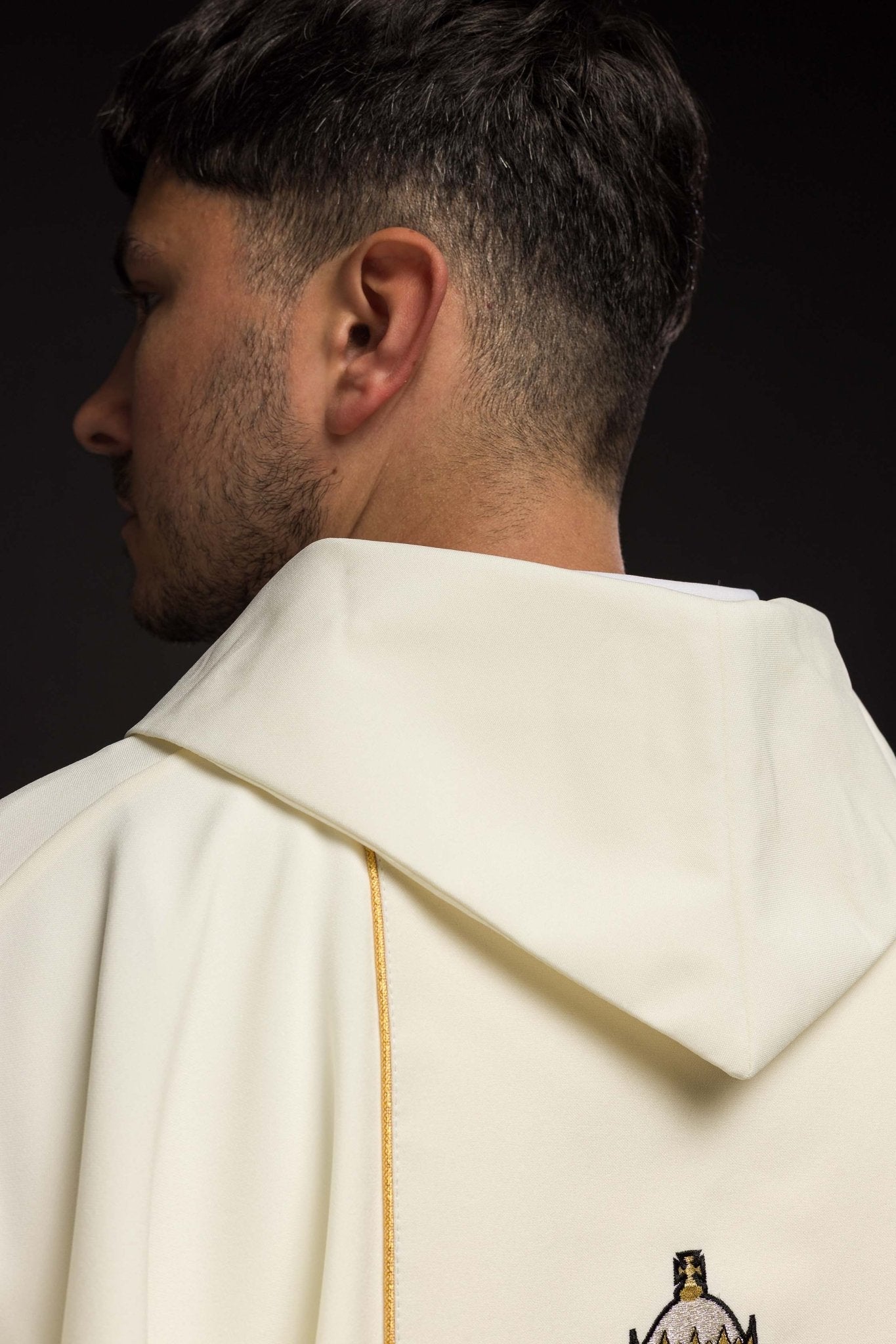 Liturgical Chasuble + Liturgical Stole KOR/96/5/1 Ecru KOR/096/05/01 ECRU - HAFTINAUSA.COM
